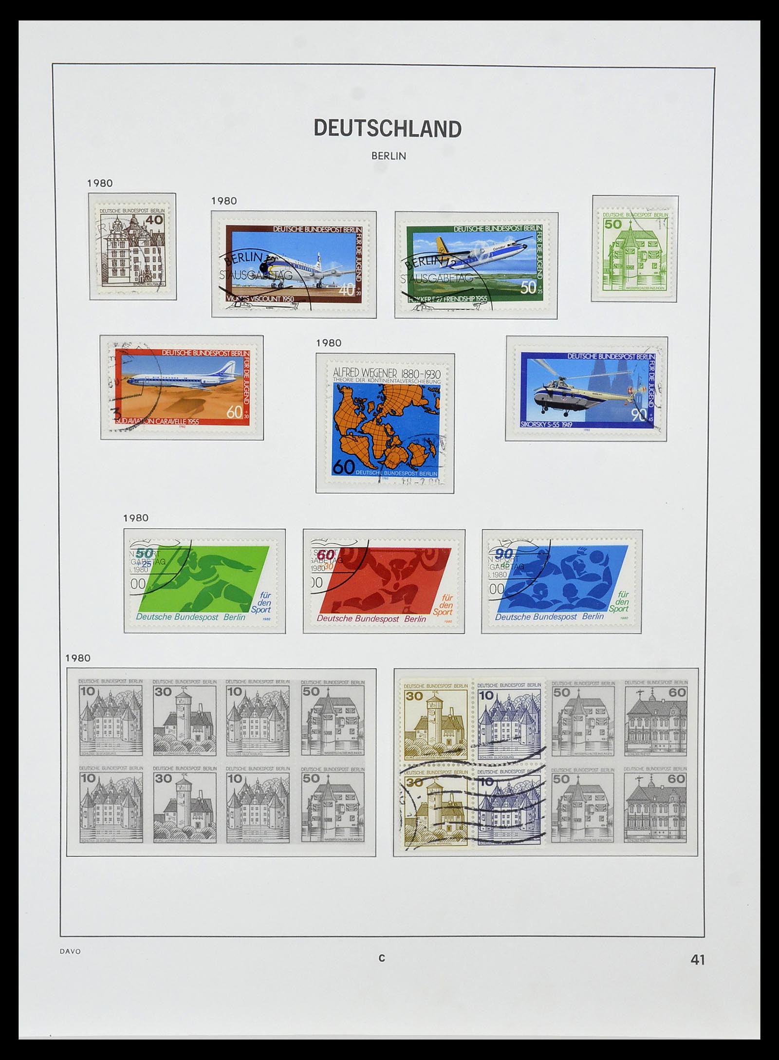 34464 041 - Postzegelverzameling 34464 Berlijn 1948-1990.