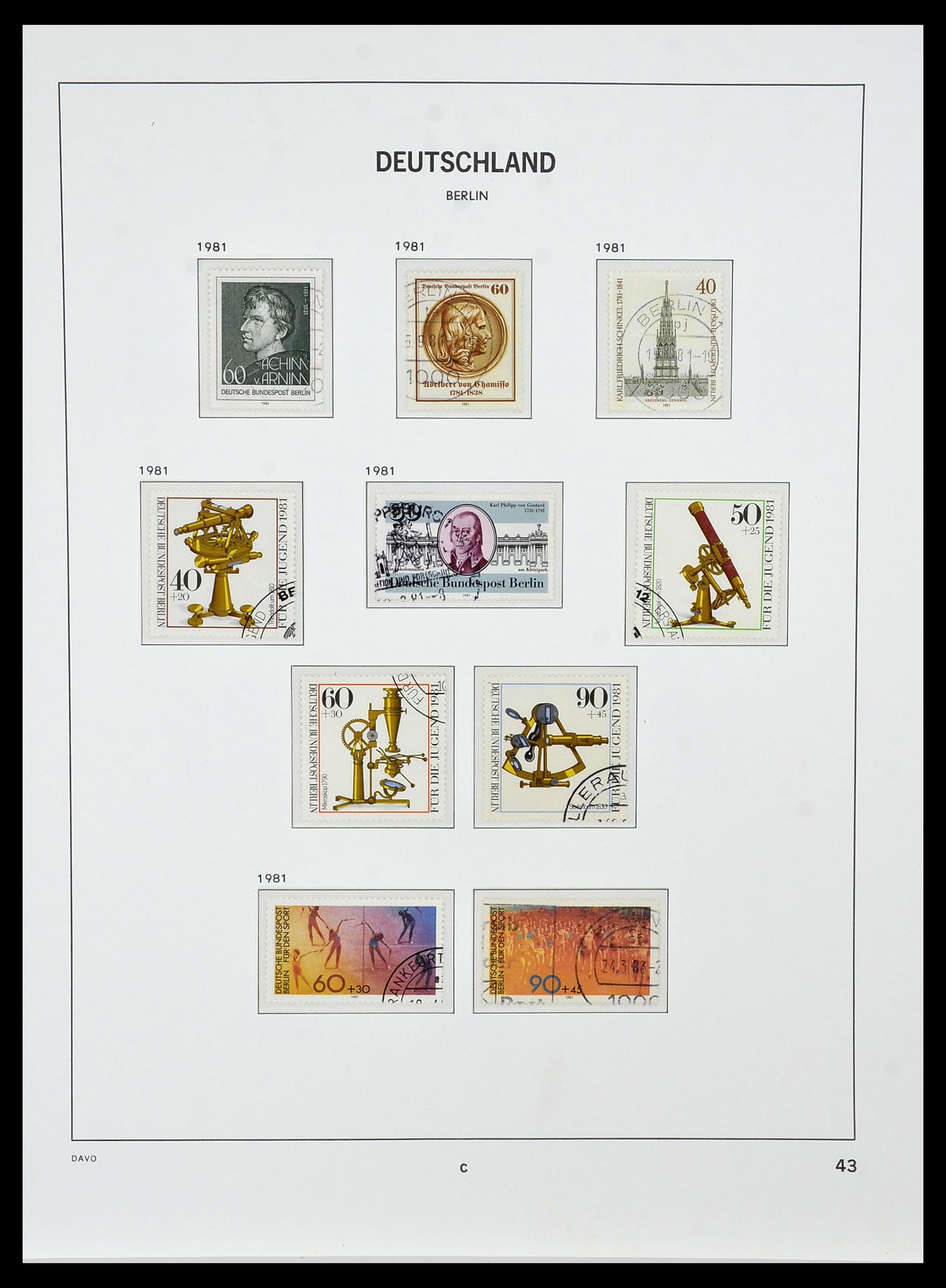 34464 043 - Postzegelverzameling 34464 Berlijn 1948-1990.