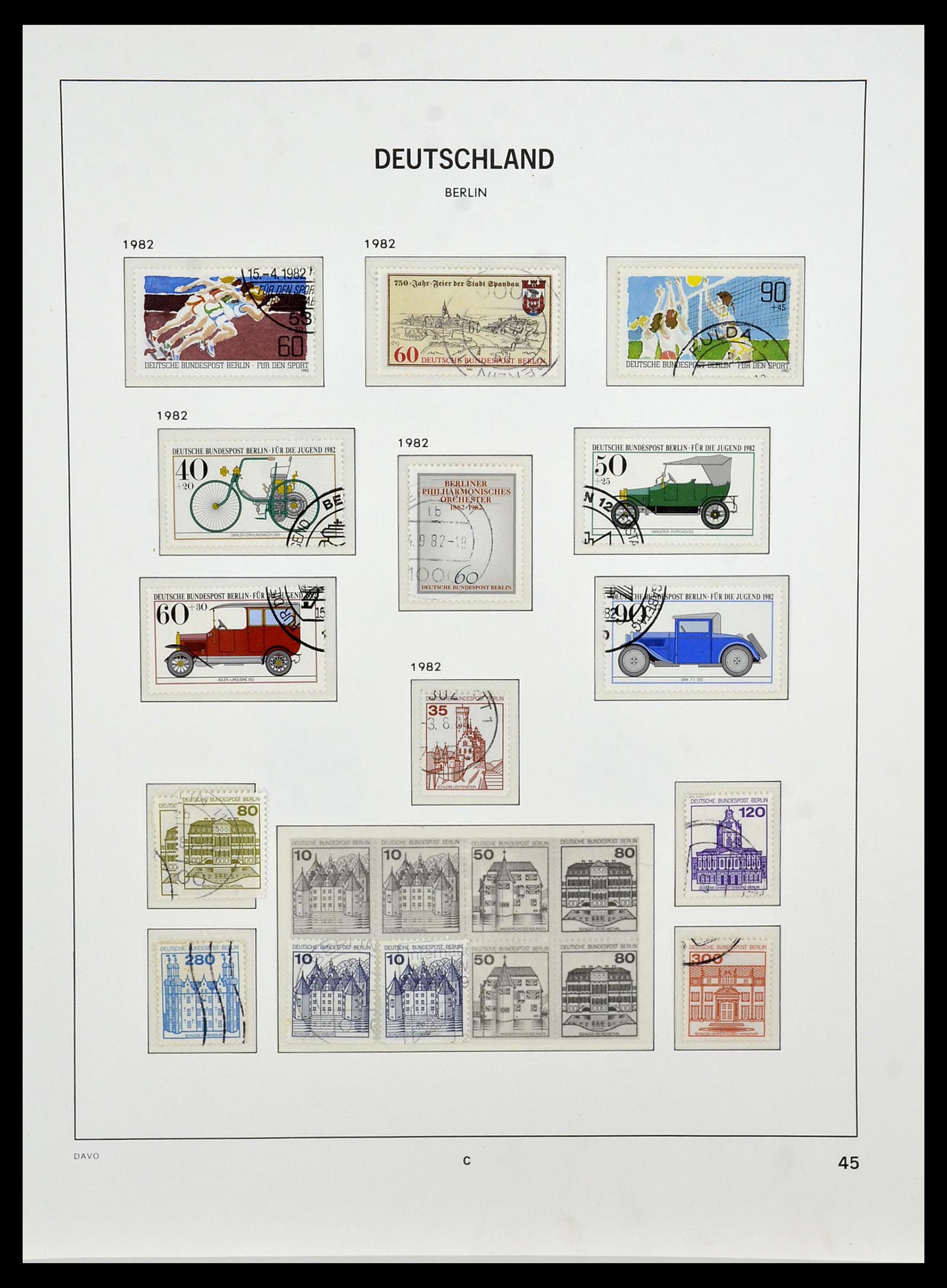 34464 045 - Postzegelverzameling 34464 Berlijn 1948-1990.