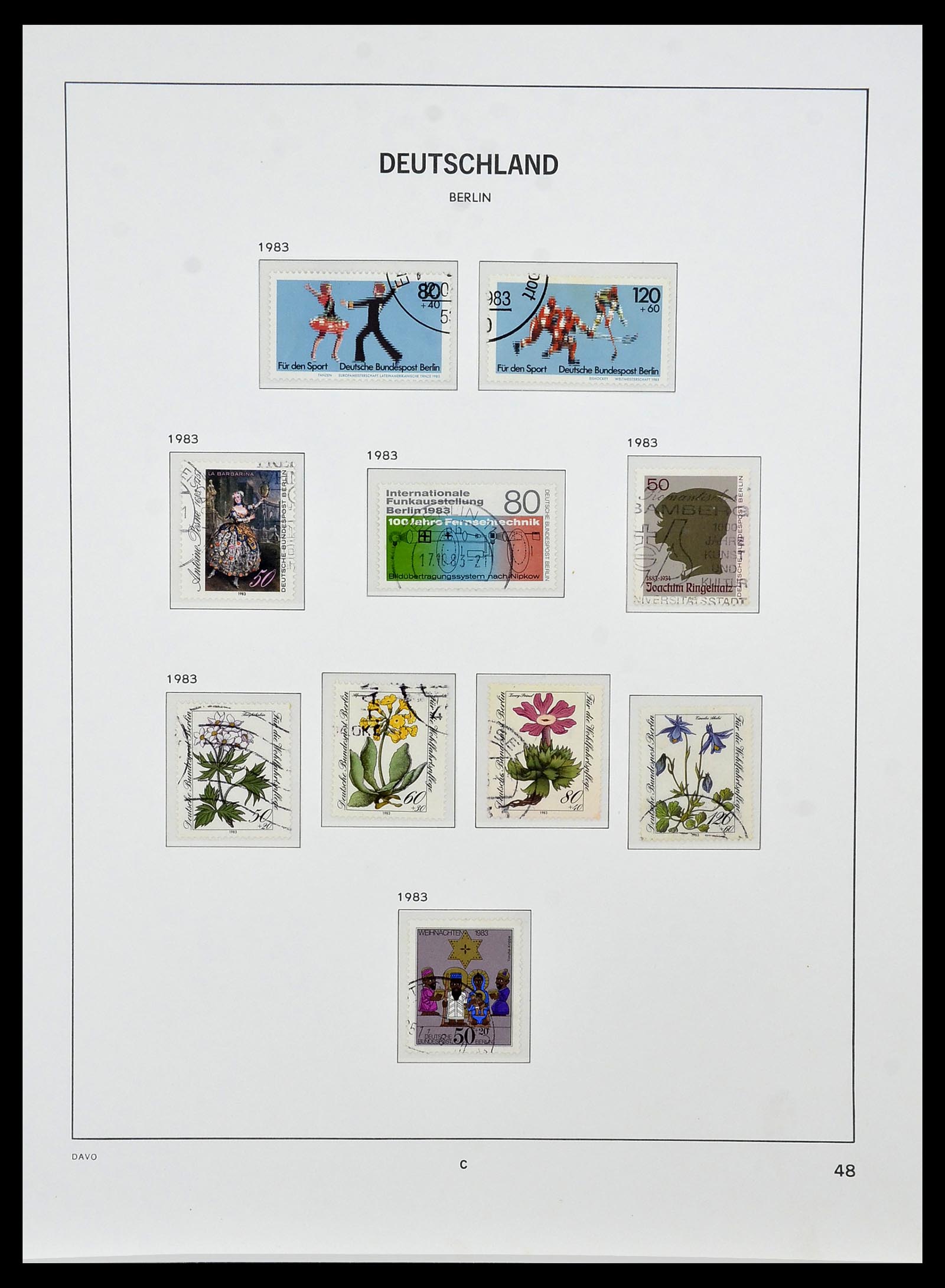 34464 048 - Postzegelverzameling 34464 Berlijn 1948-1990.