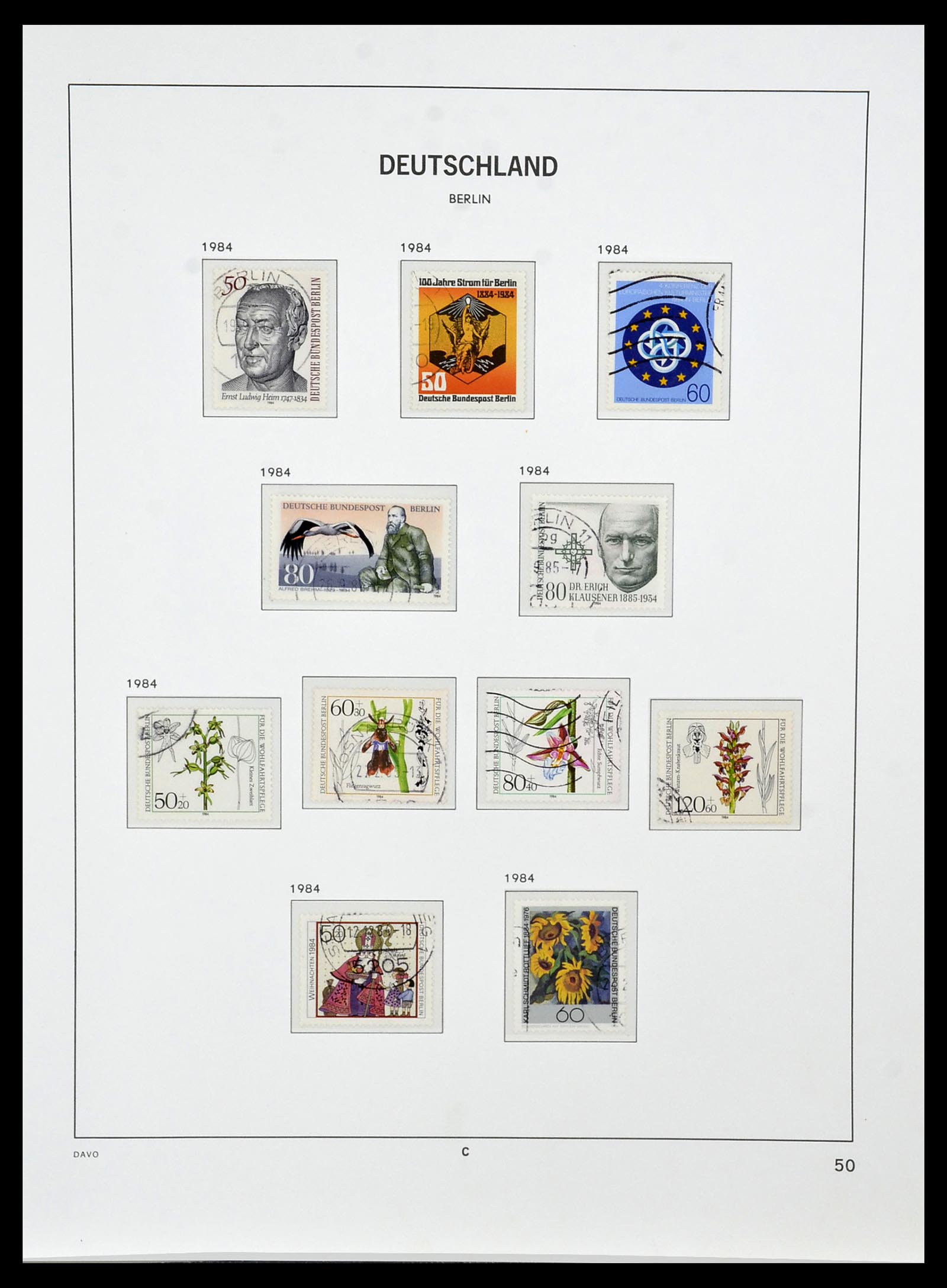 34464 050 - Postzegelverzameling 34464 Berlijn 1948-1990.