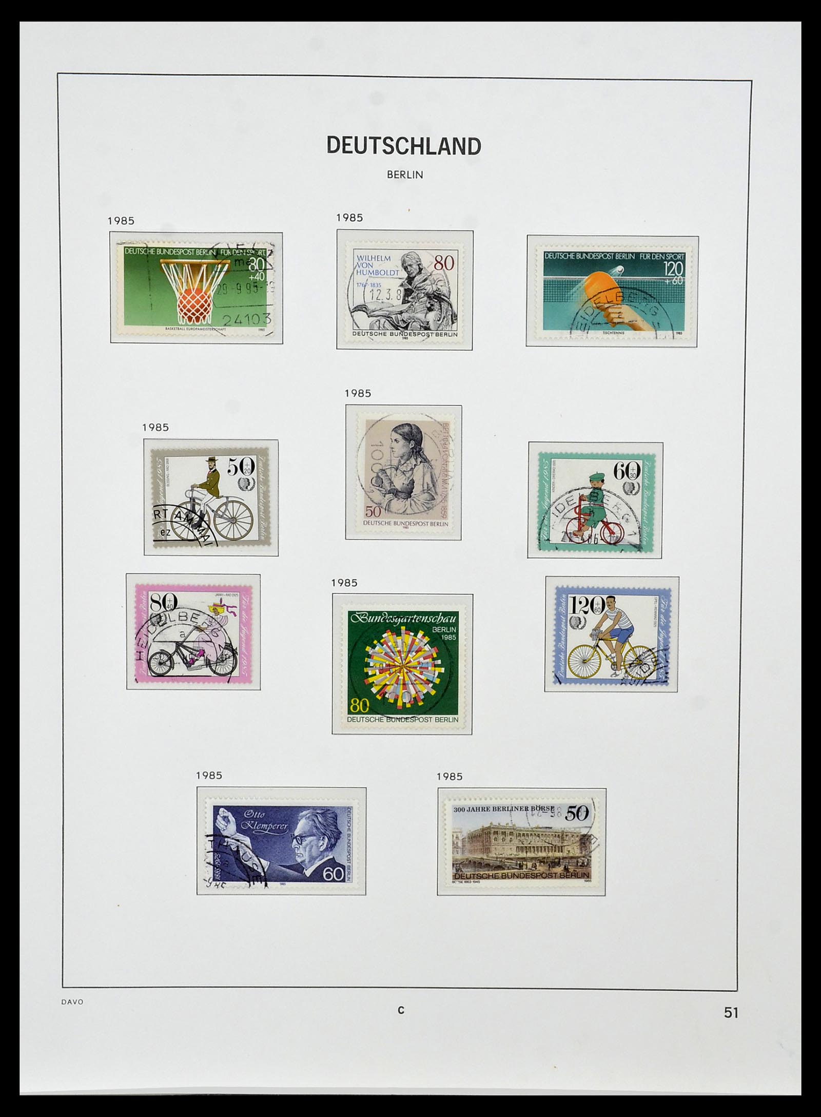 34464 051 - Postzegelverzameling 34464 Berlijn 1948-1990.