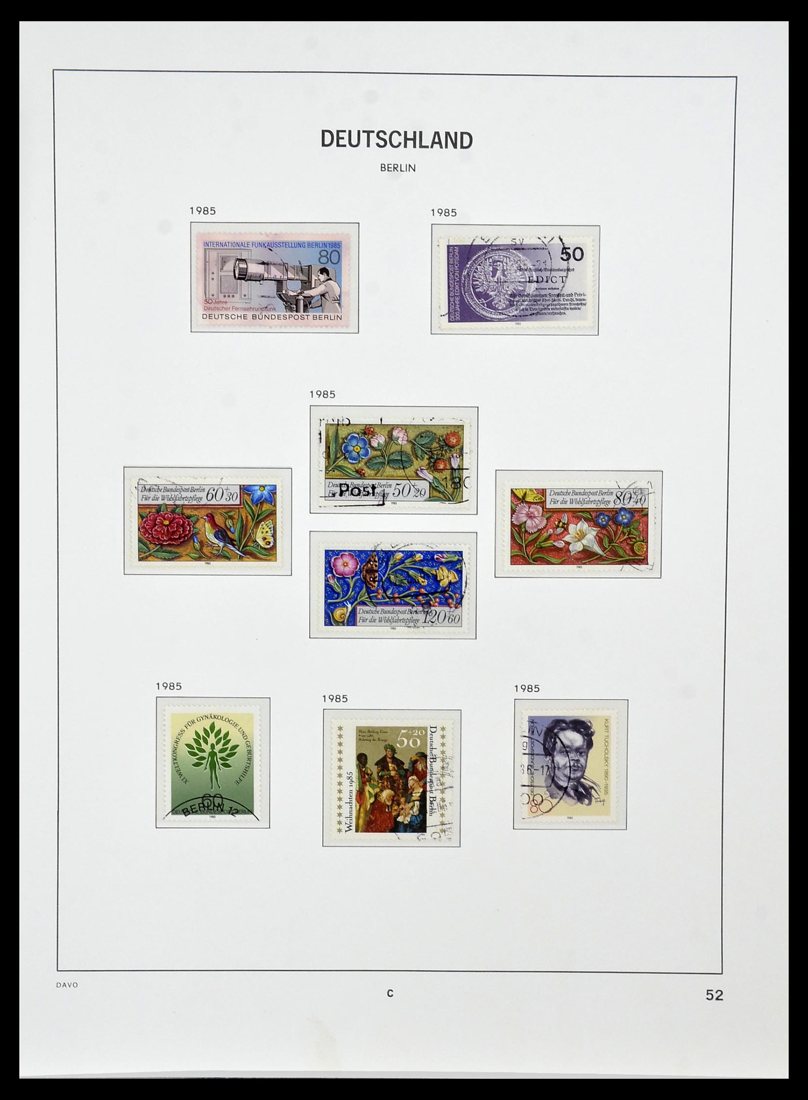 34464 052 - Postzegelverzameling 34464 Berlijn 1948-1990.
