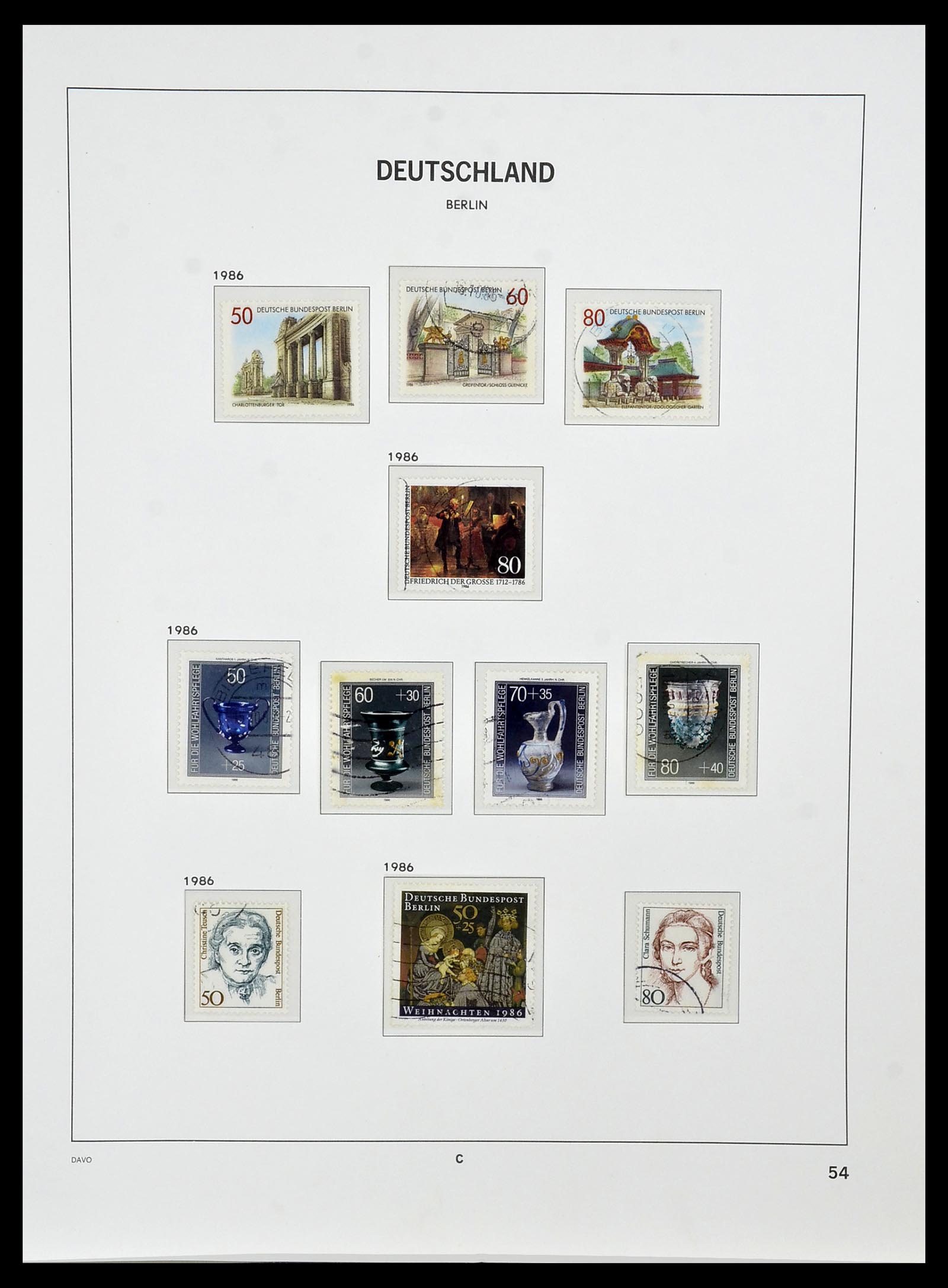 34464 054 - Postzegelverzameling 34464 Berlijn 1948-1990.