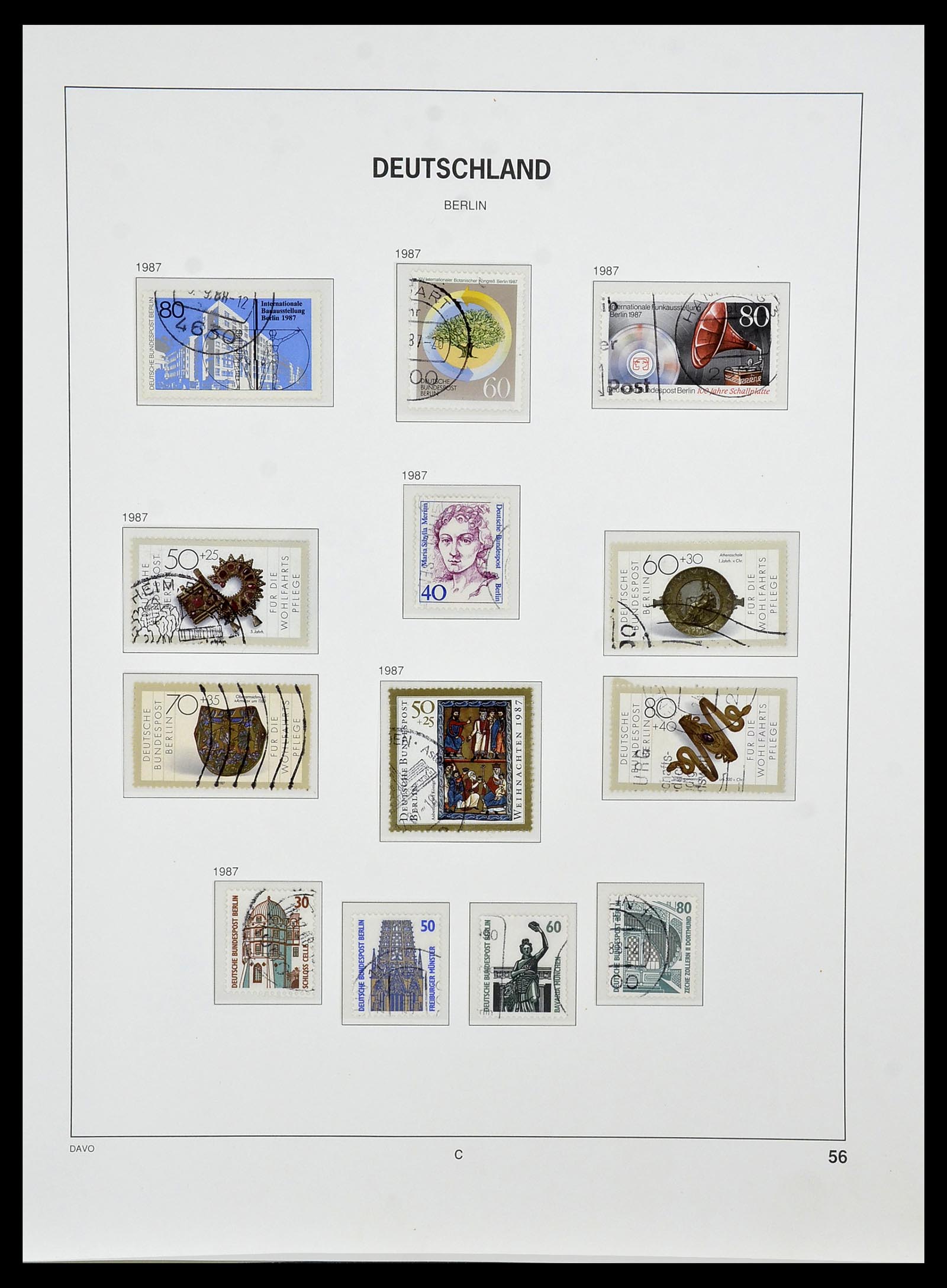 34464 056 - Postzegelverzameling 34464 Berlijn 1948-1990.