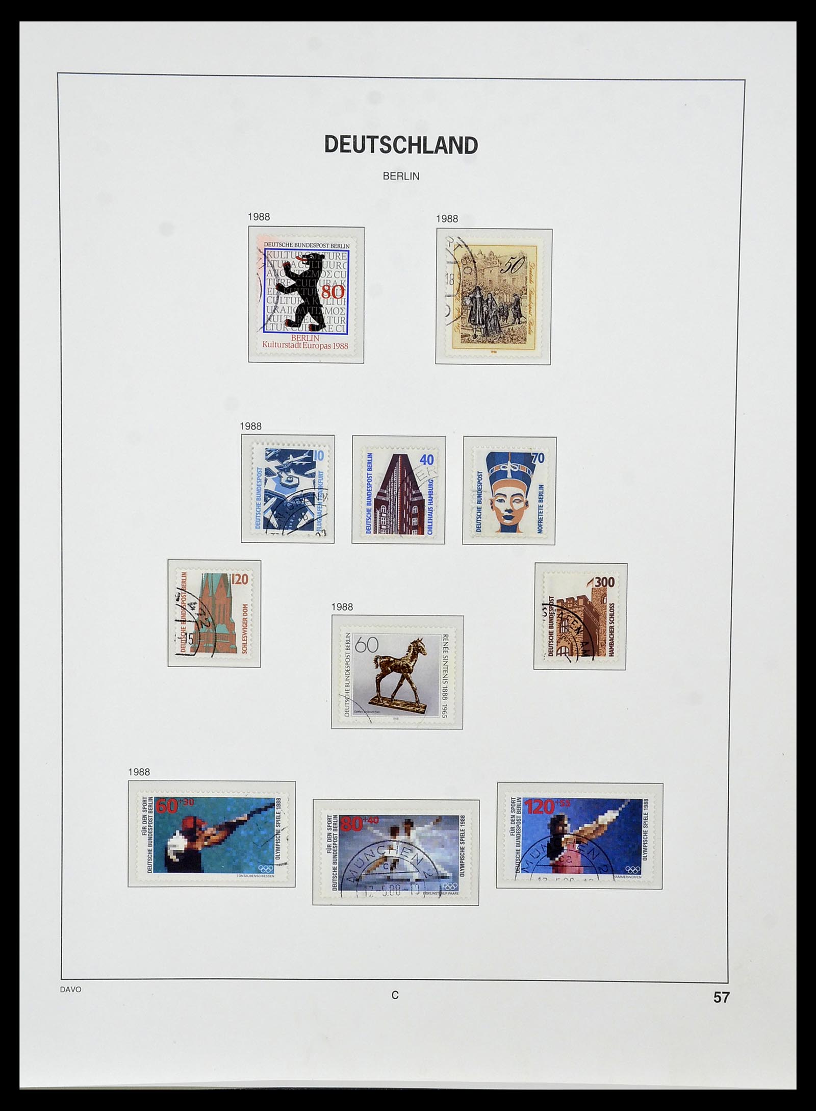 34464 057 - Postzegelverzameling 34464 Berlijn 1948-1990.