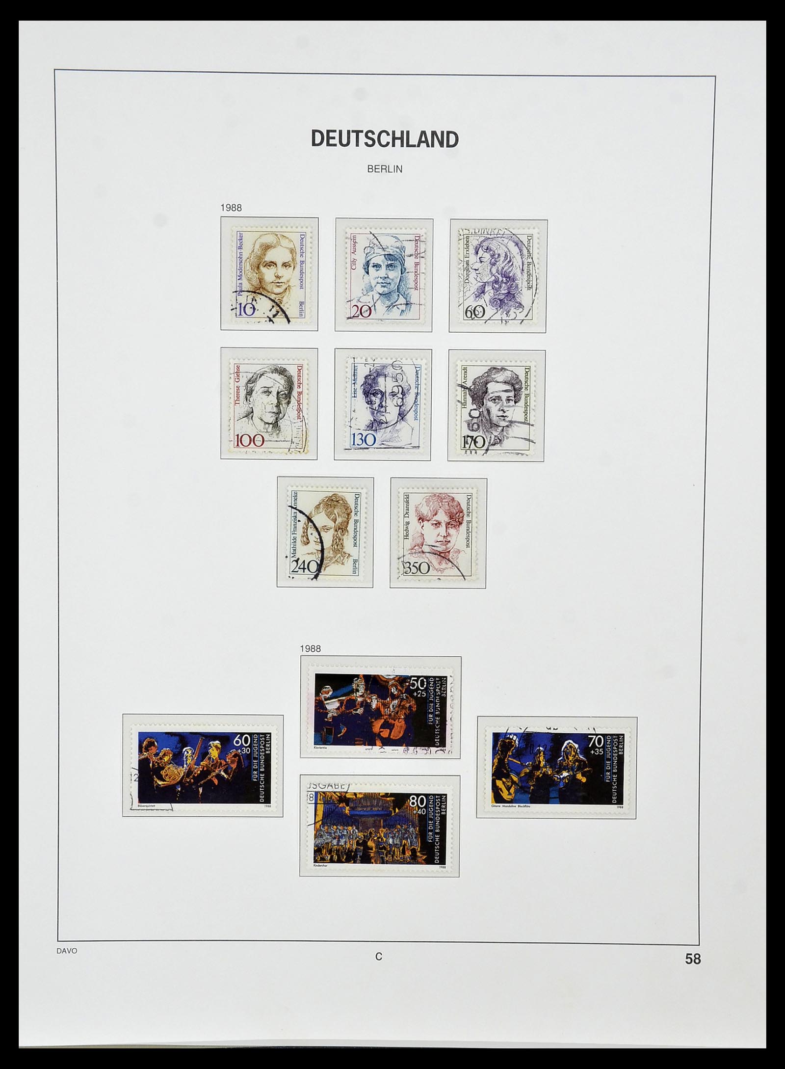 34464 058 - Postzegelverzameling 34464 Berlijn 1948-1990.