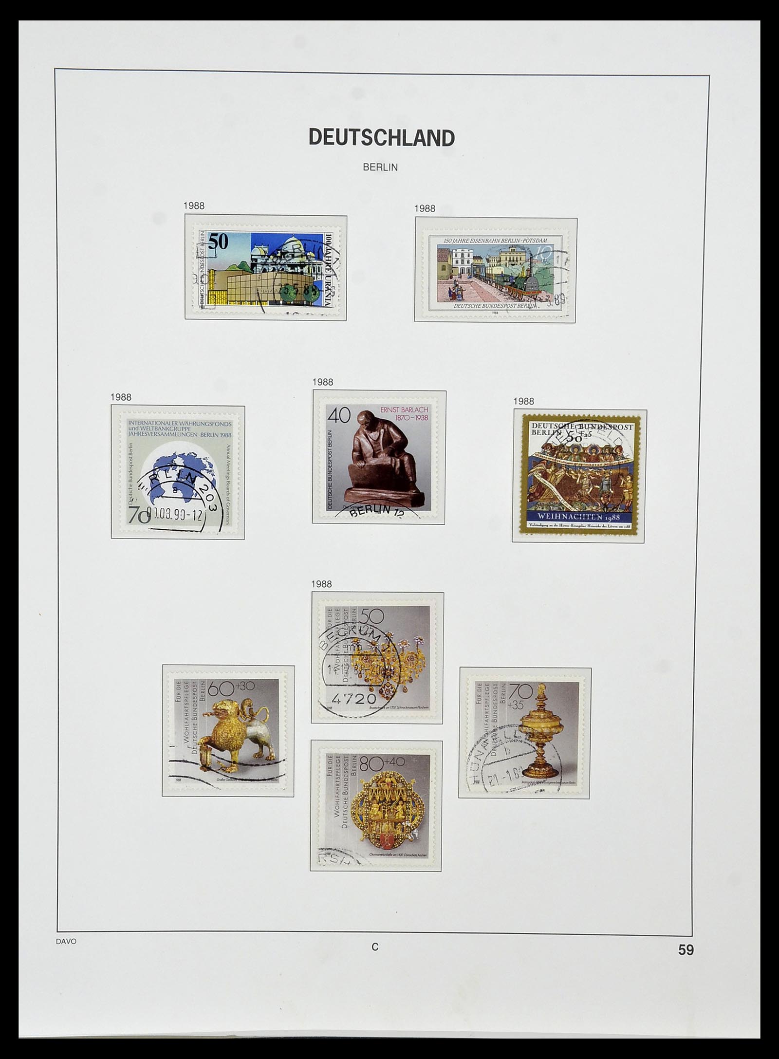 34464 059 - Postzegelverzameling 34464 Berlijn 1948-1990.