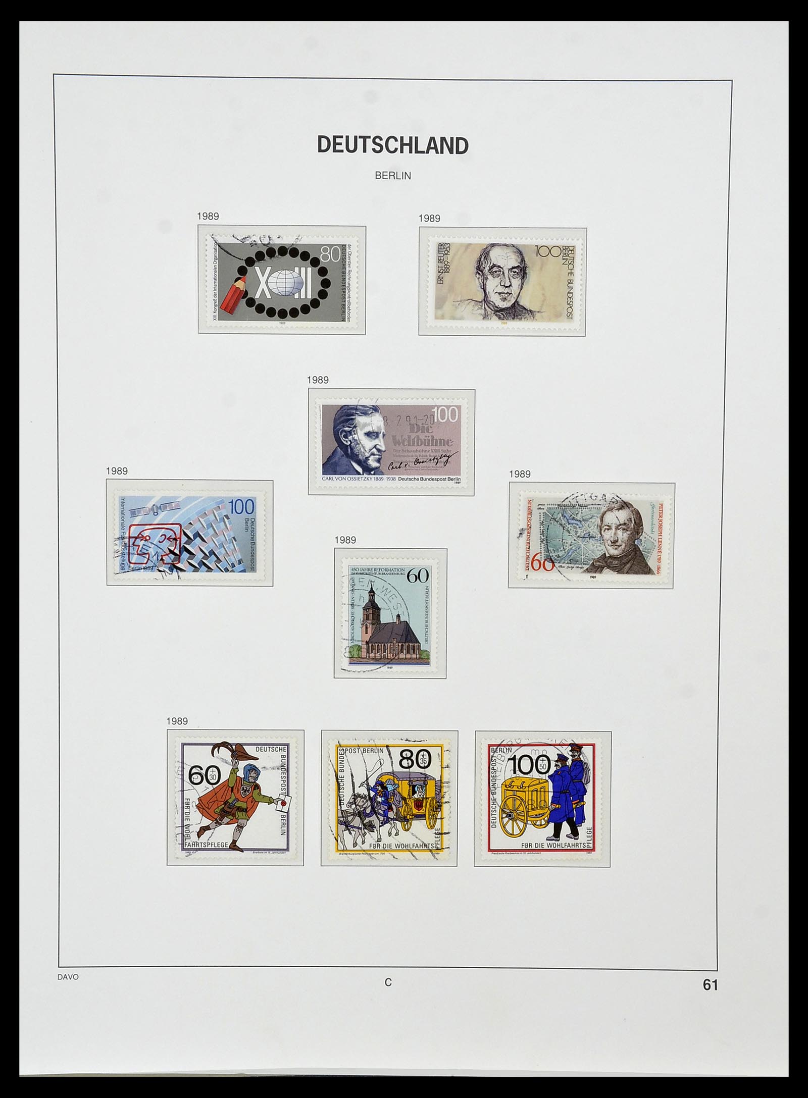 34464 062 - Postzegelverzameling 34464 Berlijn 1948-1990.