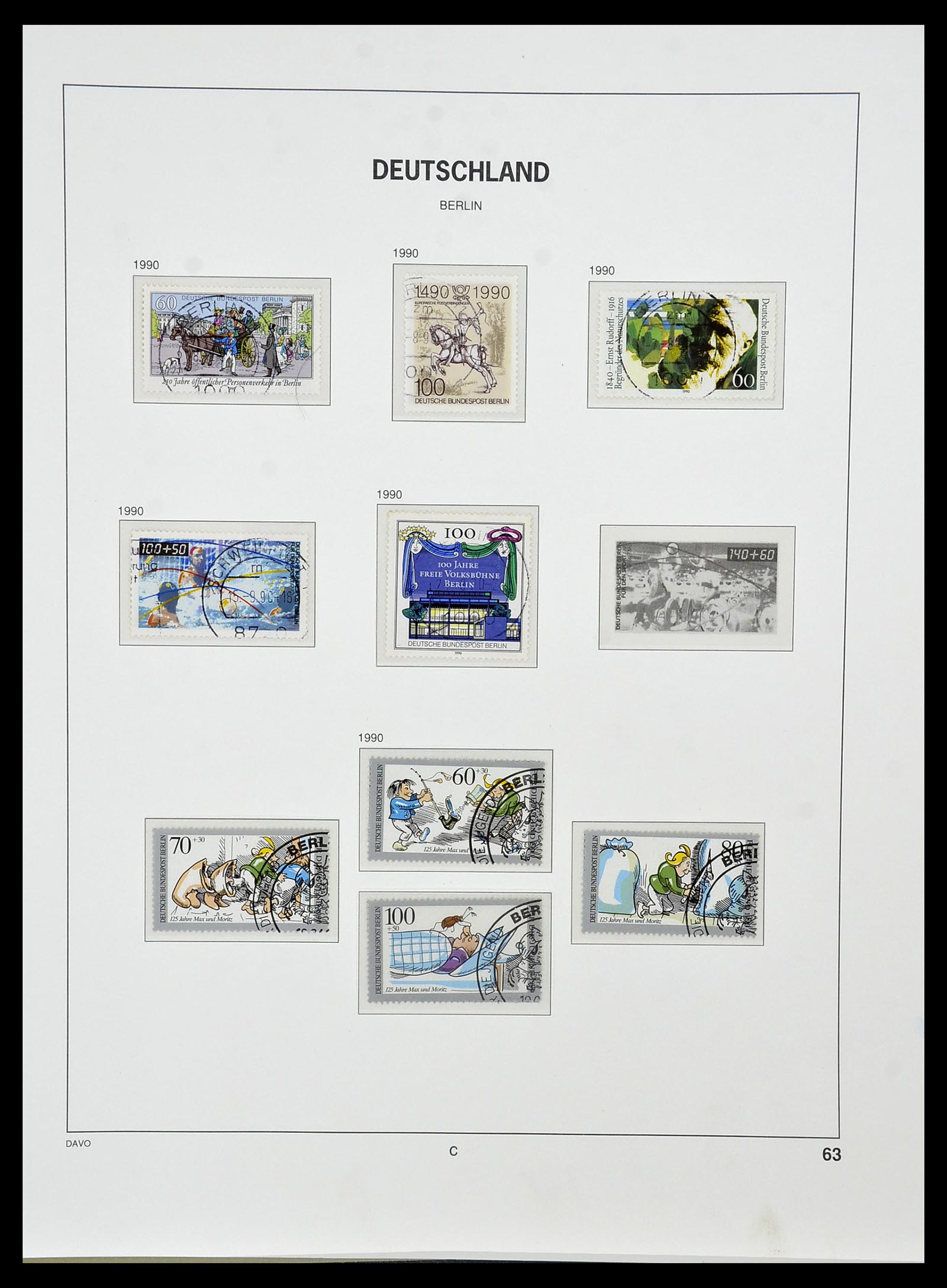 34464 064 - Postzegelverzameling 34464 Berlijn 1948-1990.
