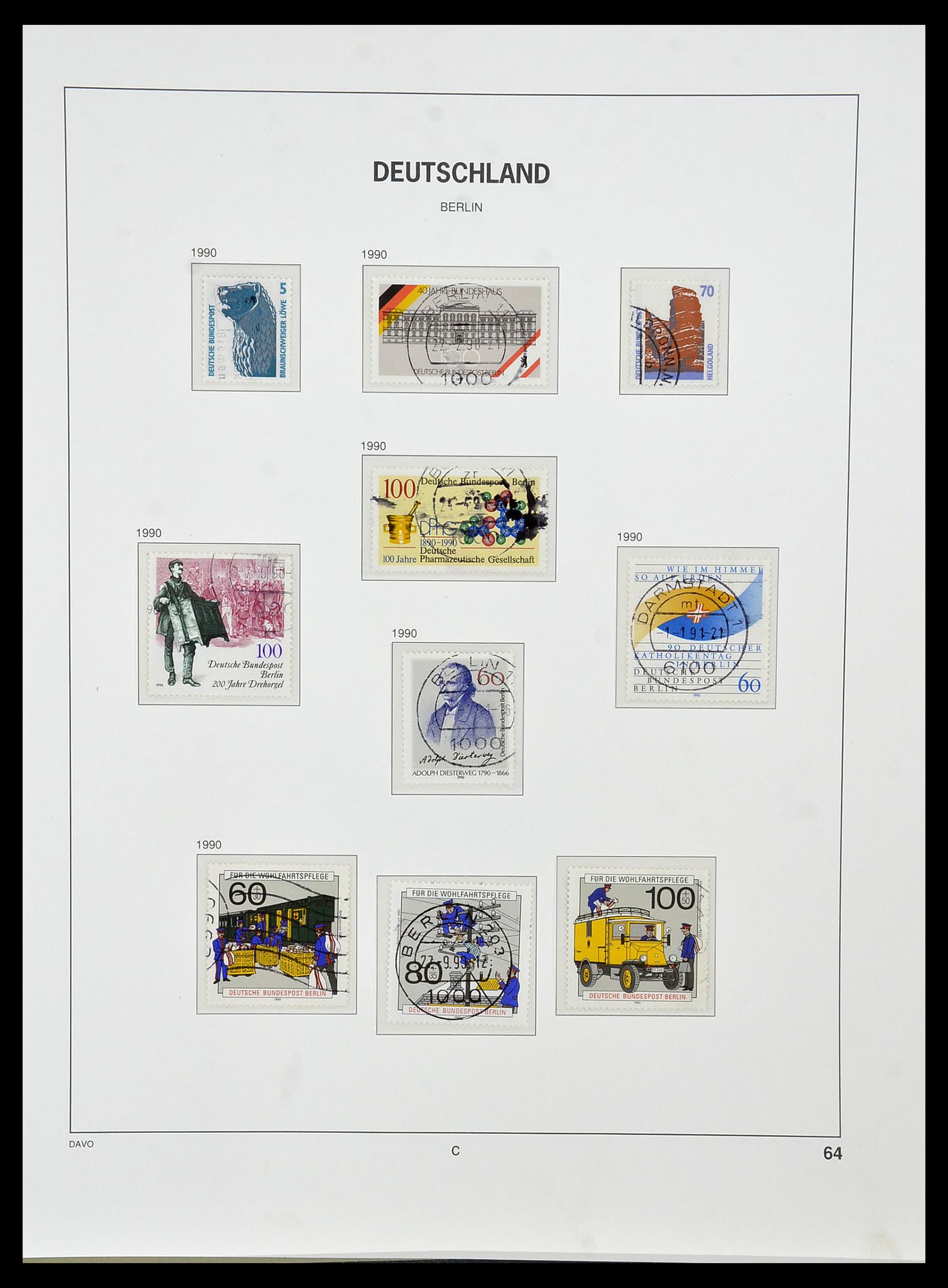 34464 065 - Postzegelverzameling 34464 Berlijn 1948-1990.