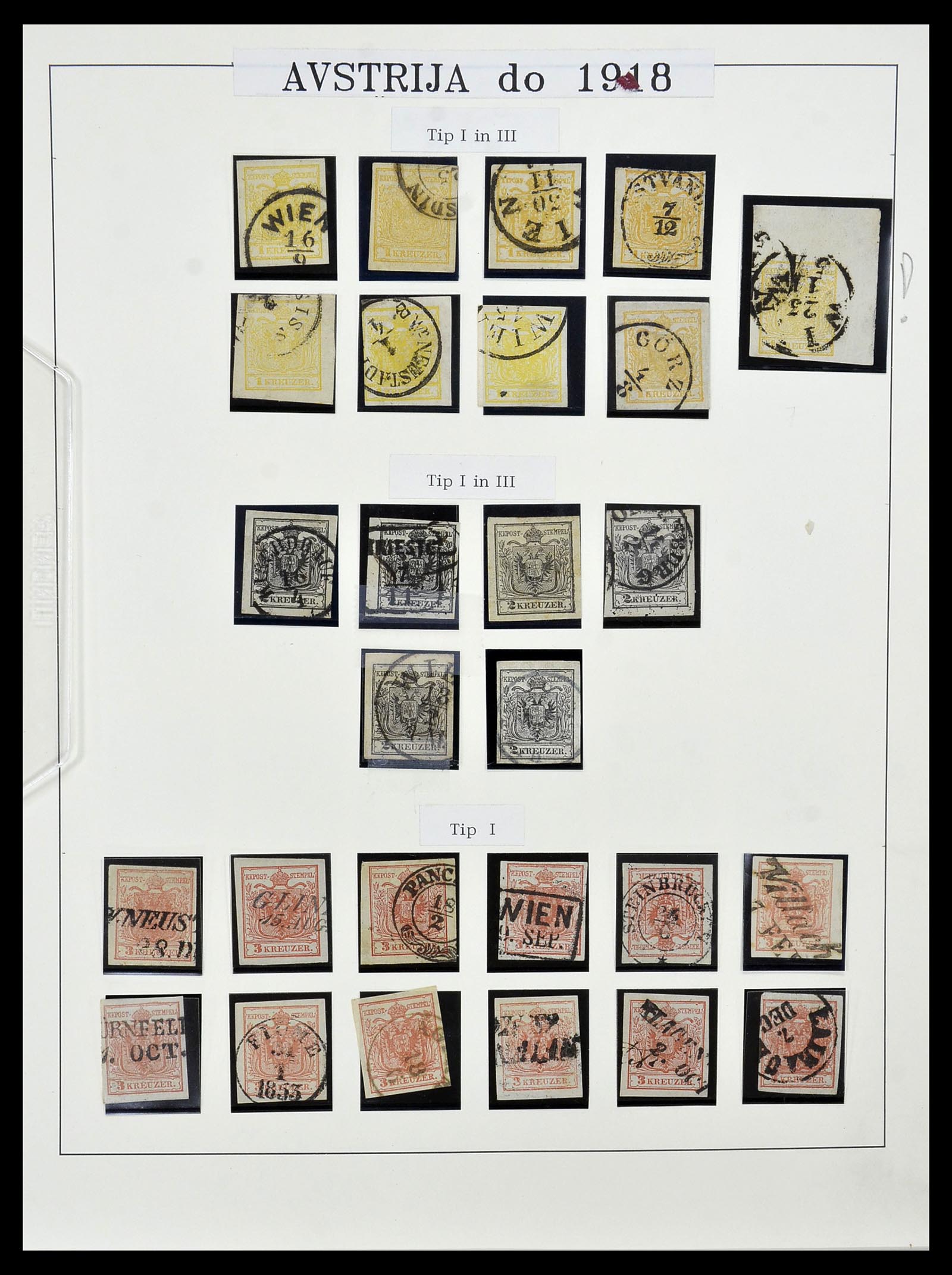 34465 001 - Postzegelverzameling 34465 Oostenrijk 1850-1918.