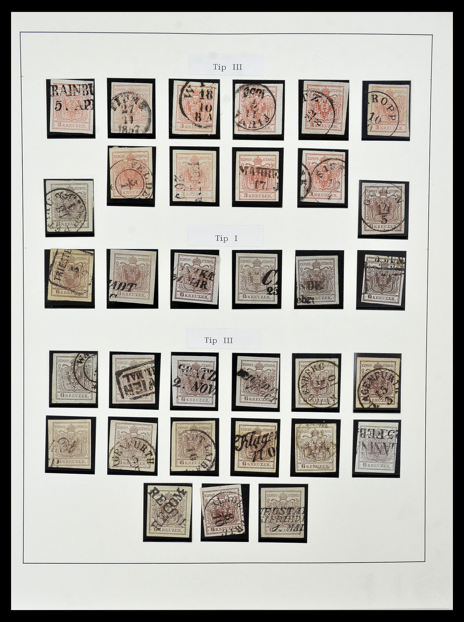 34465 002 - Postzegelverzameling 34465 Oostenrijk 1850-1918.