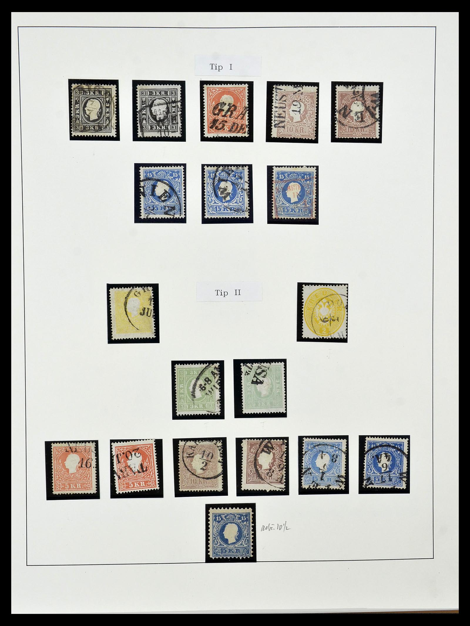 34465 006 - Postzegelverzameling 34465 Oostenrijk 1850-1918.