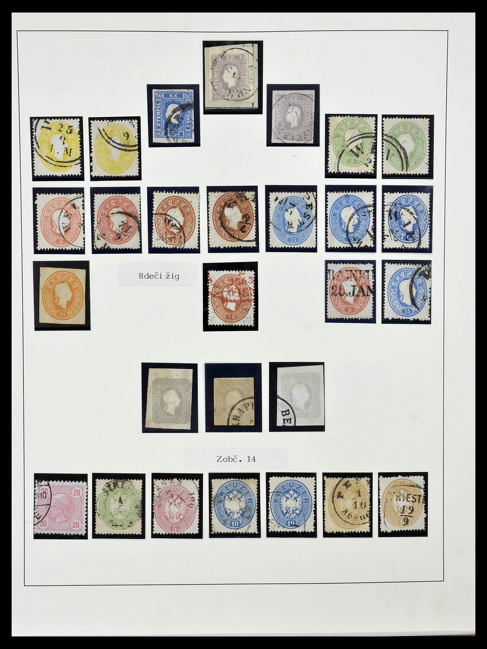 34465 007 - Postzegelverzameling 34465 Oostenrijk 1850-1918.