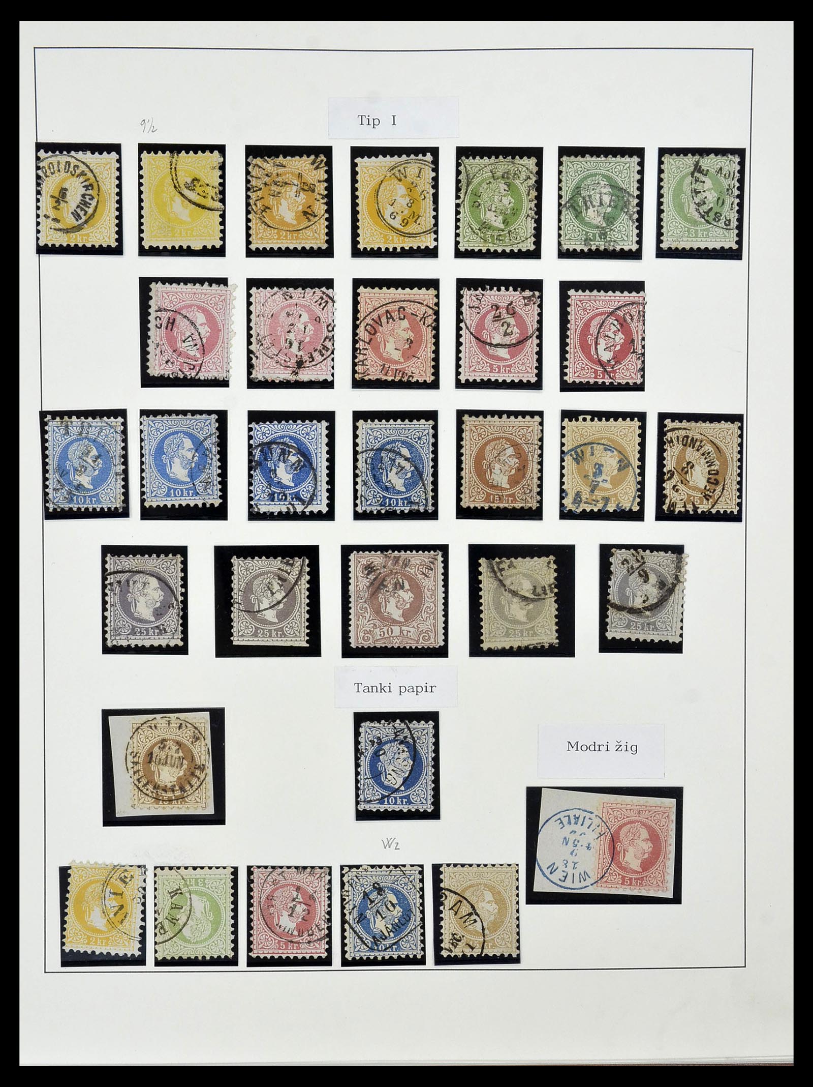 34465 010 - Postzegelverzameling 34465 Oostenrijk 1850-1918.