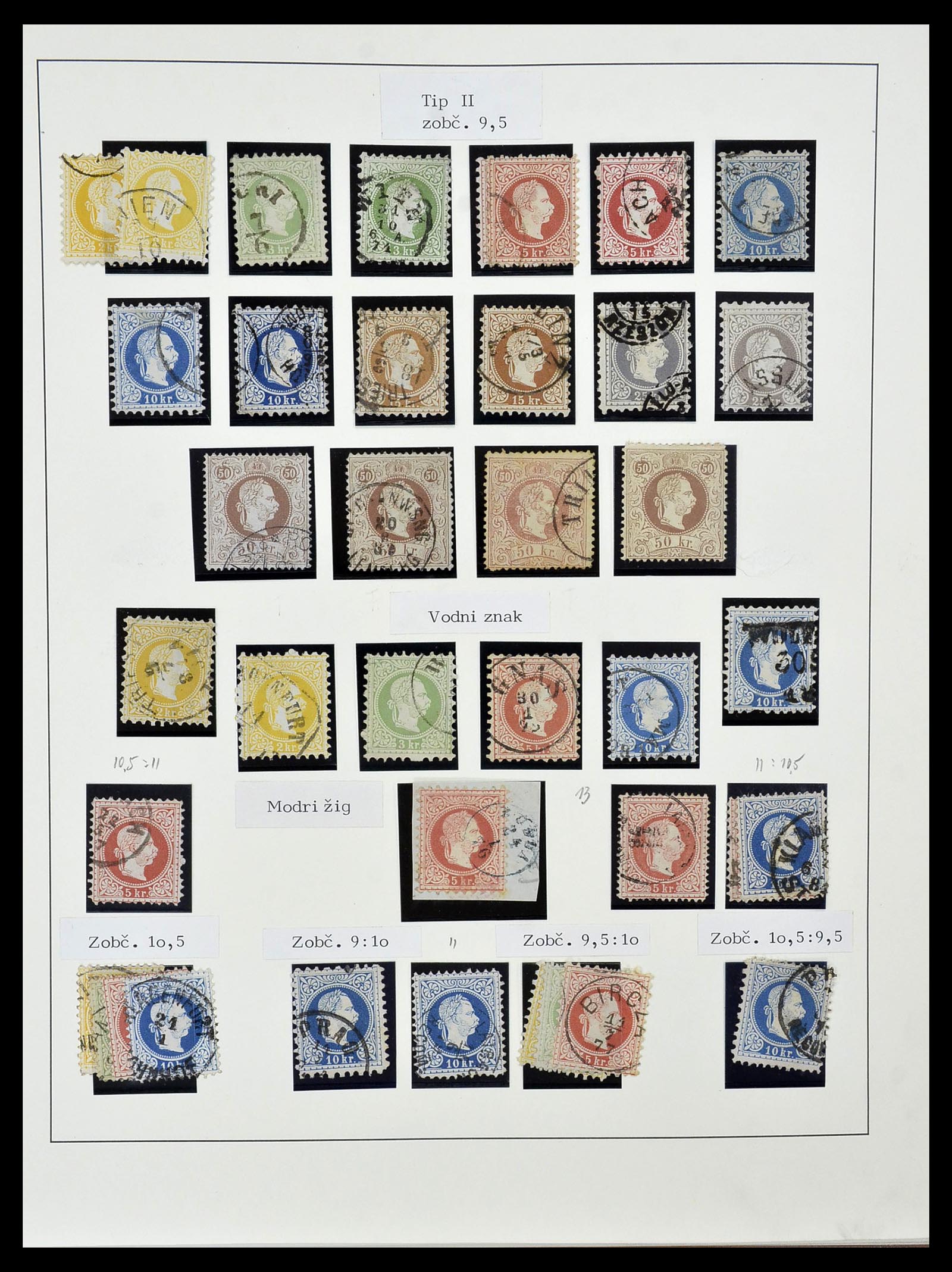 34465 011 - Postzegelverzameling 34465 Oostenrijk 1850-1918.