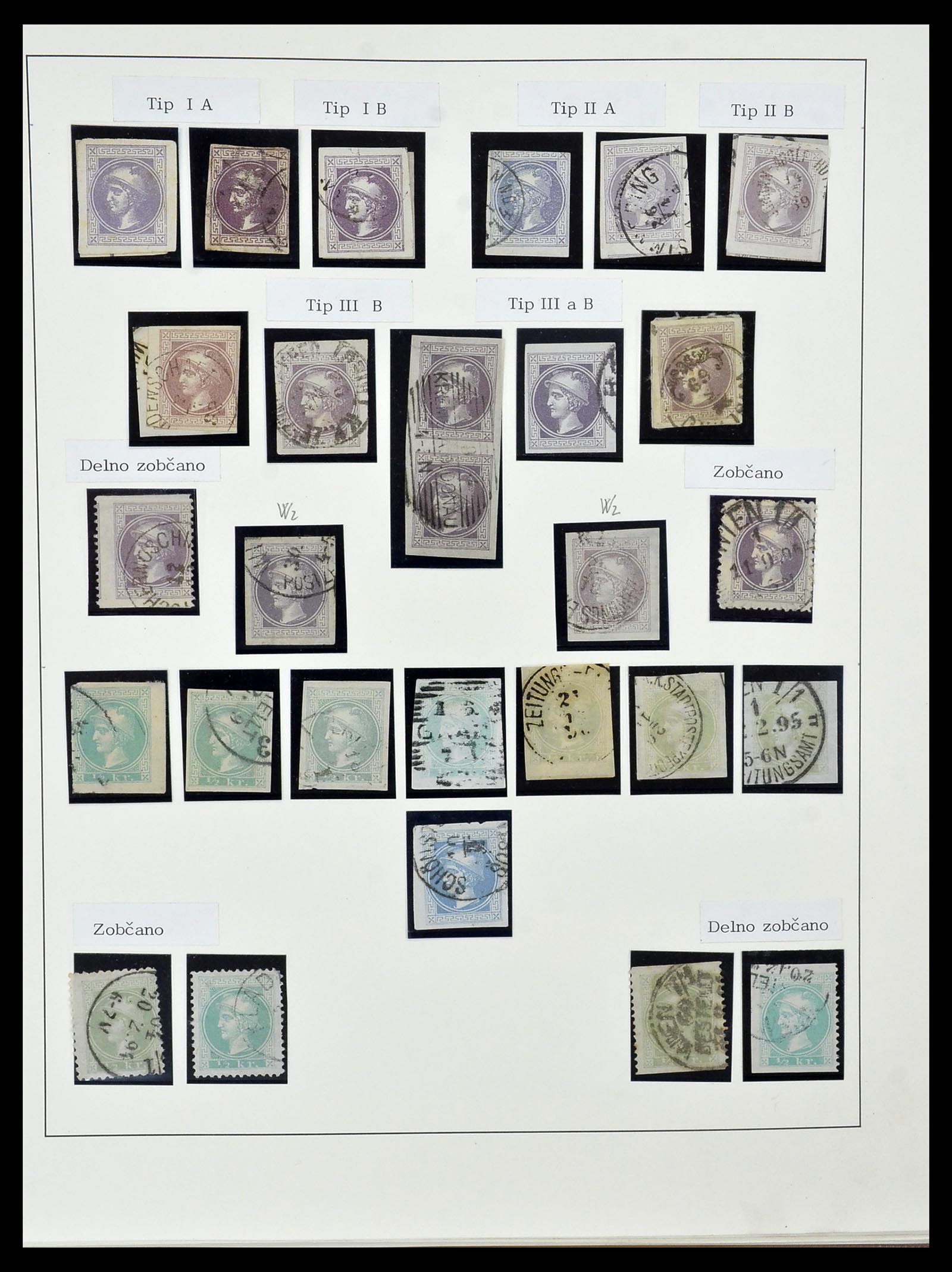 34465 012 - Postzegelverzameling 34465 Oostenrijk 1850-1918.
