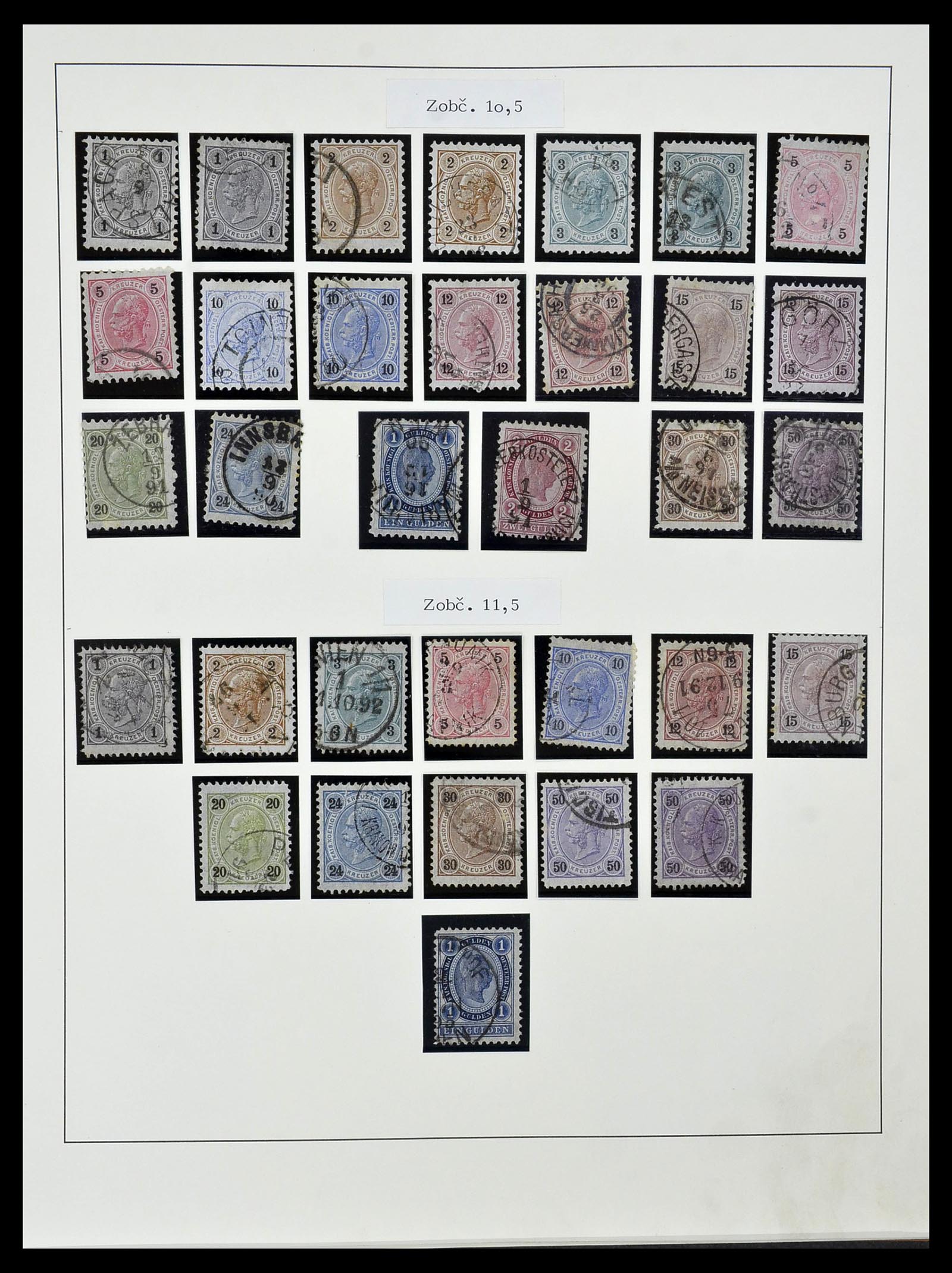 34465 014 - Postzegelverzameling 34465 Oostenrijk 1850-1918.