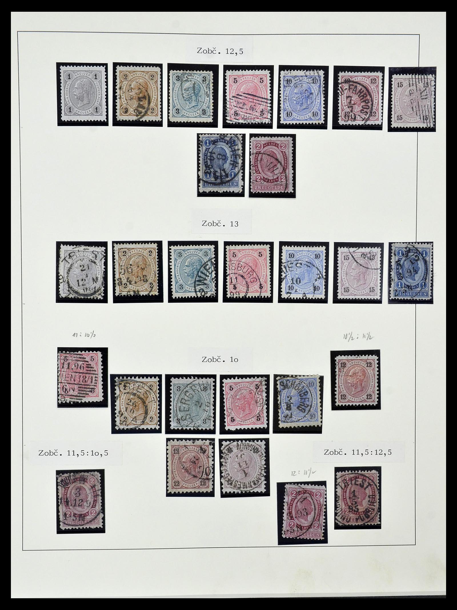34465 015 - Postzegelverzameling 34465 Oostenrijk 1850-1918.