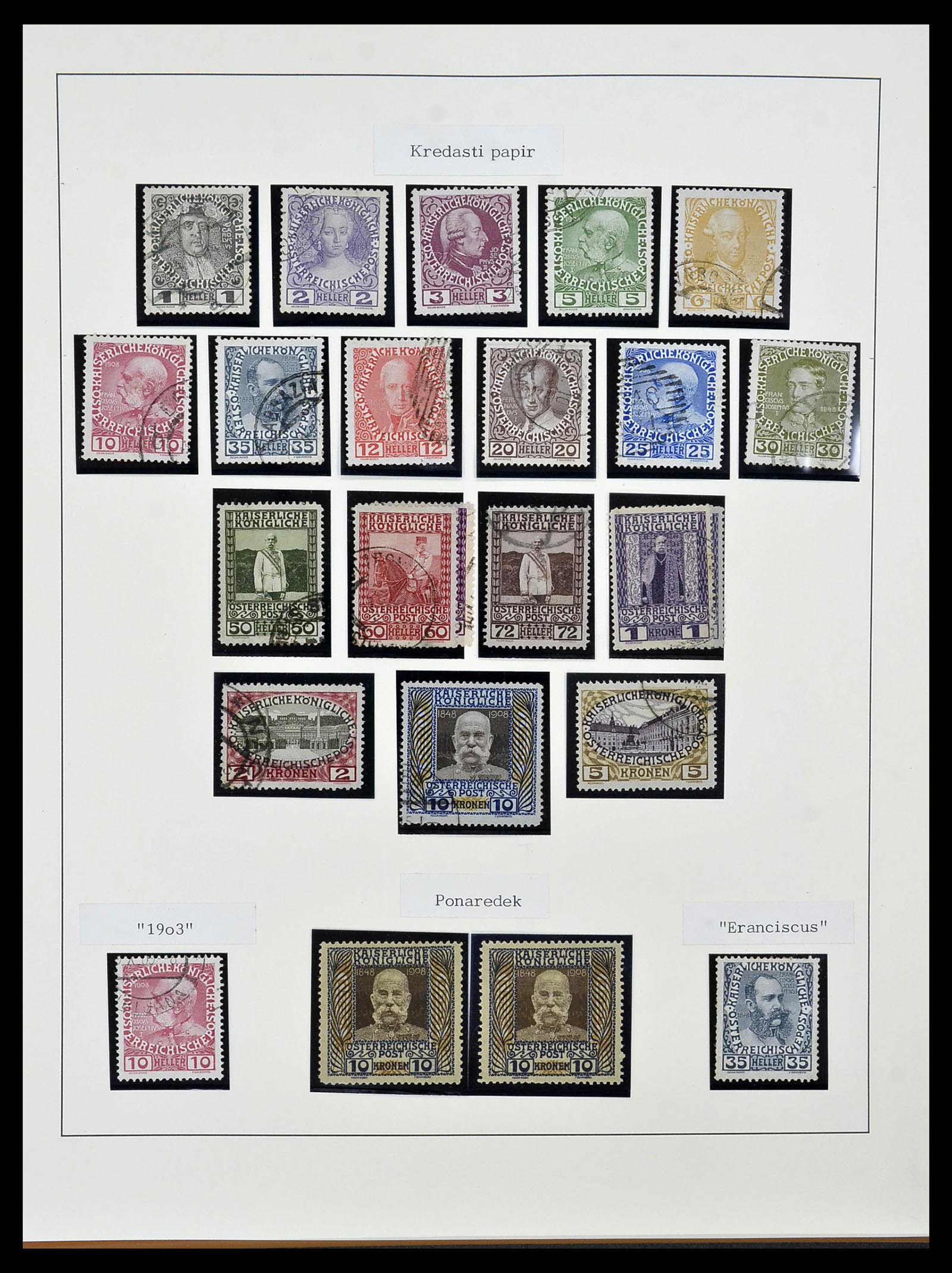 34465 025 - Postzegelverzameling 34465 Oostenrijk 1850-1918.