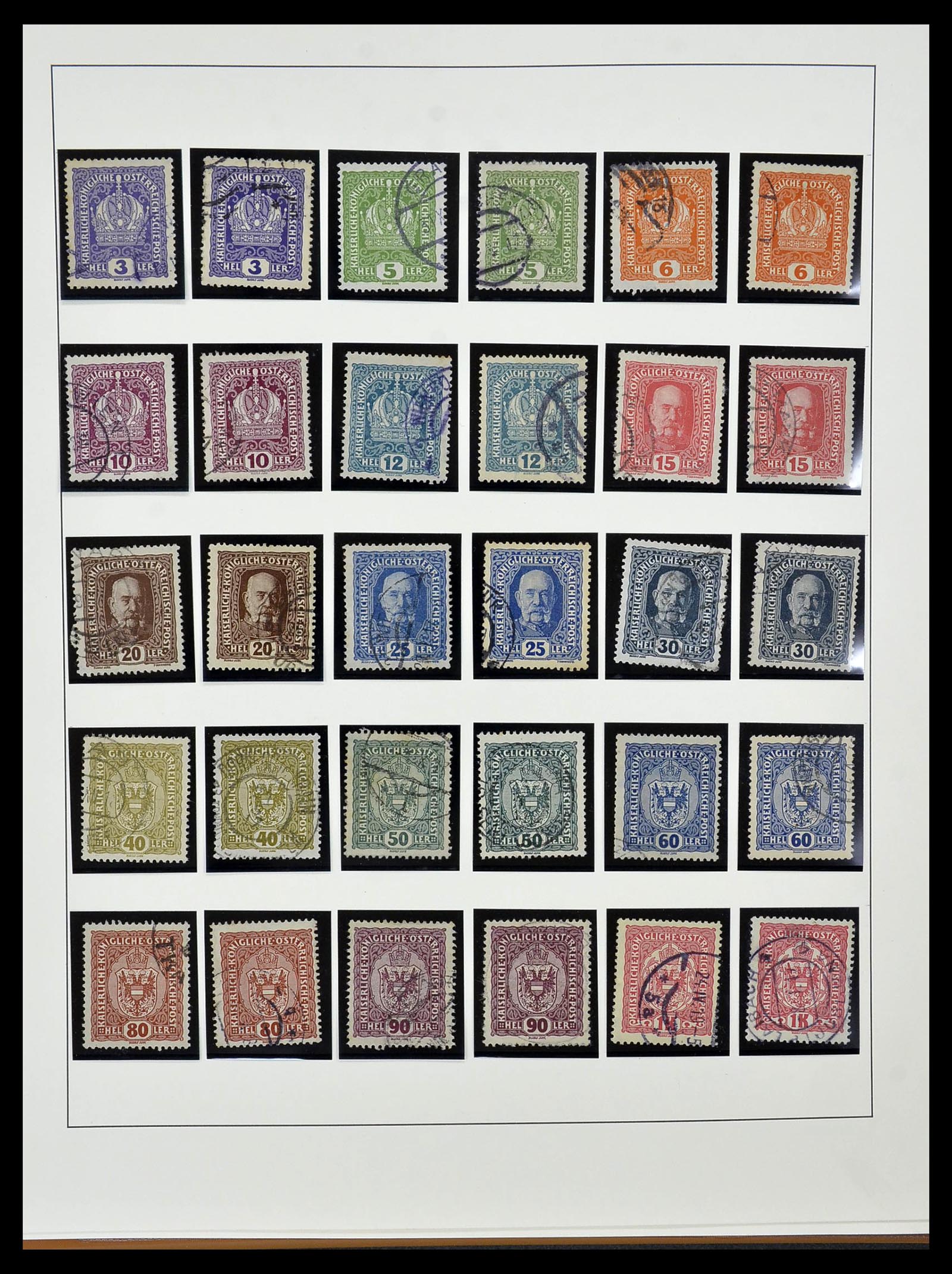 34465 029 - Postzegelverzameling 34465 Oostenrijk 1850-1918.