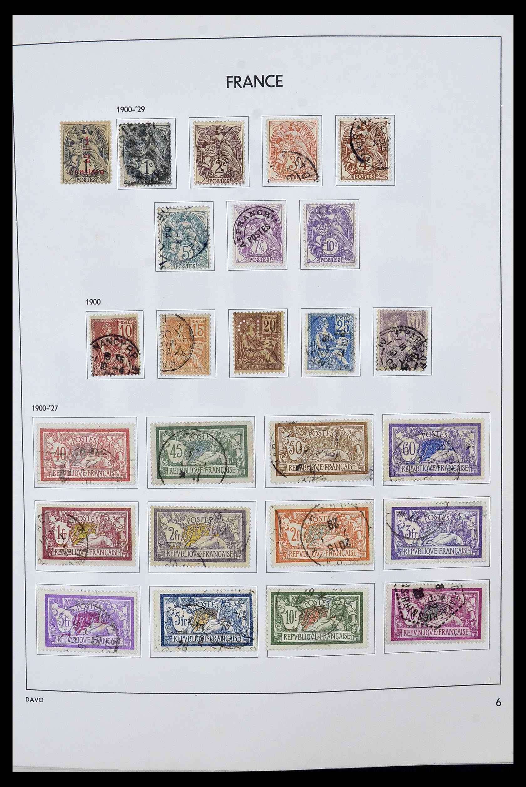 34466 006 - Postzegelverzameling 34466 Frankrijk 1849-1979.