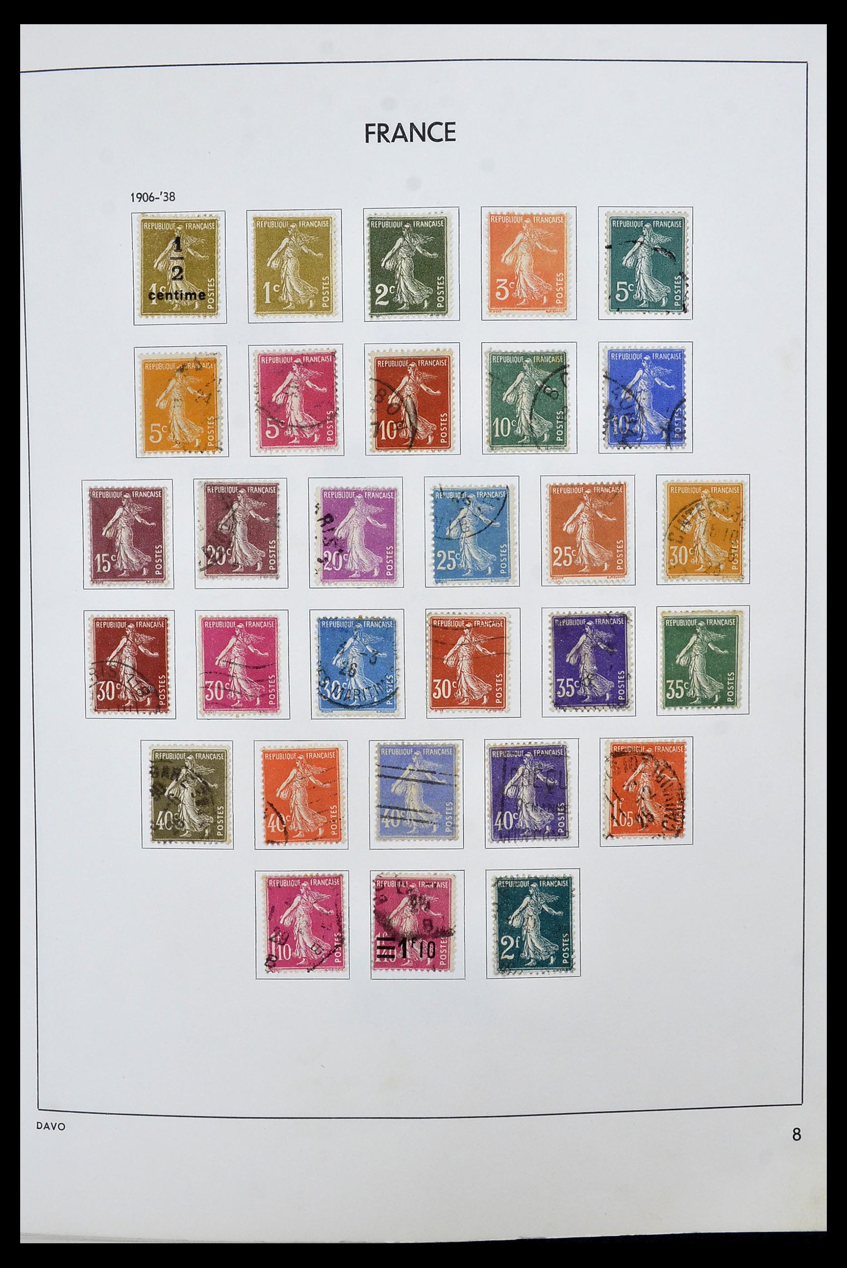 34466 008 - Postzegelverzameling 34466 Frankrijk 1849-1979.