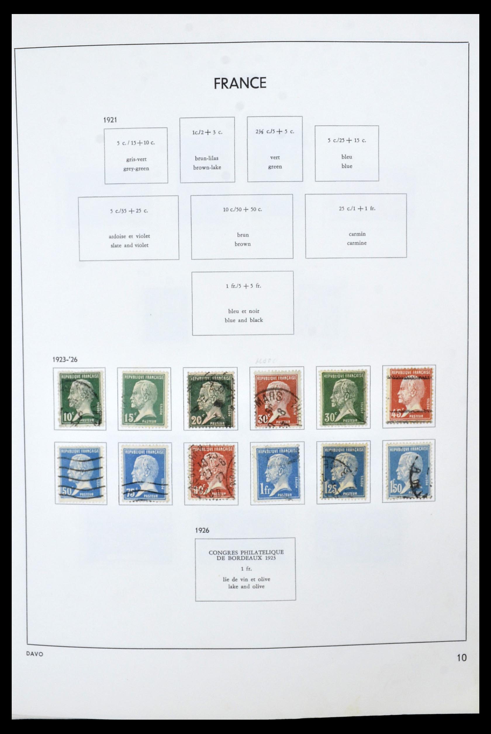 34466 010 - Postzegelverzameling 34466 Frankrijk 1849-1979.