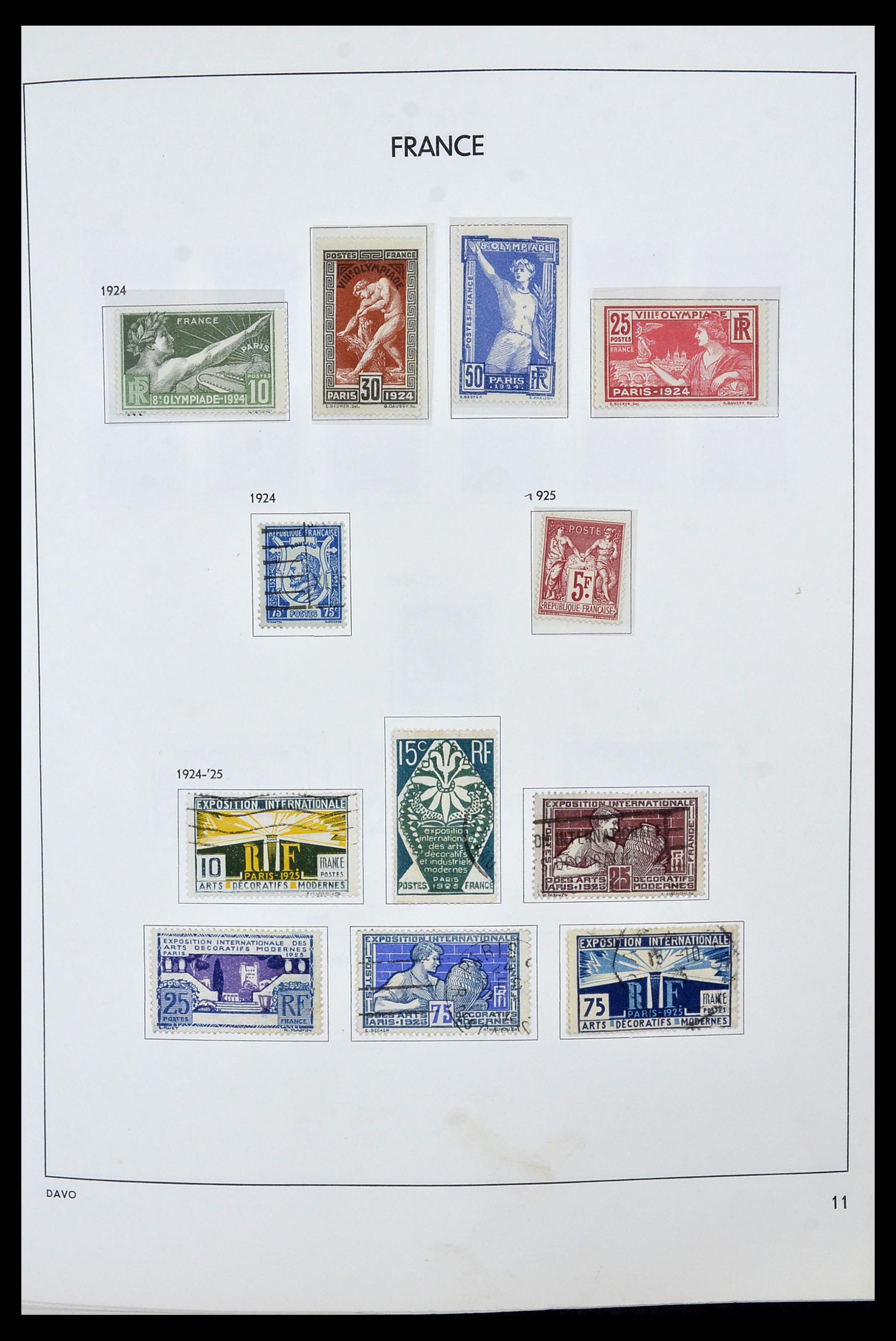 34466 011 - Postzegelverzameling 34466 Frankrijk 1849-1979.