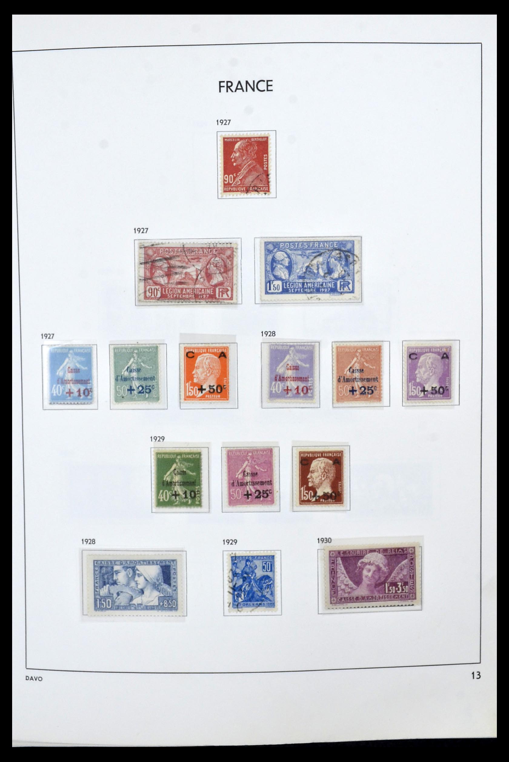 34466 013 - Postzegelverzameling 34466 Frankrijk 1849-1979.