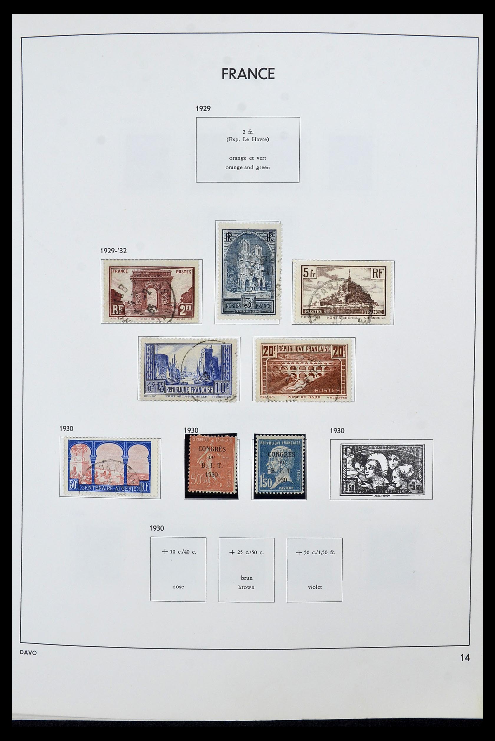 34466 014 - Postzegelverzameling 34466 Frankrijk 1849-1979.