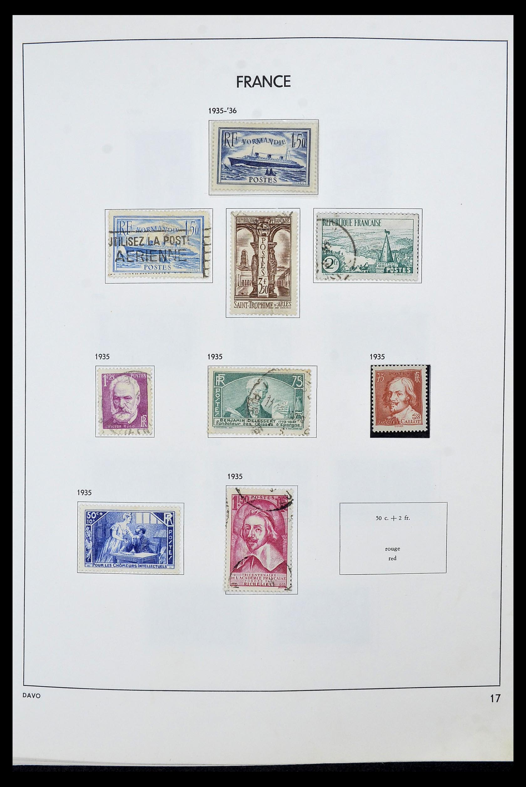 34466 017 - Postzegelverzameling 34466 Frankrijk 1849-1979.