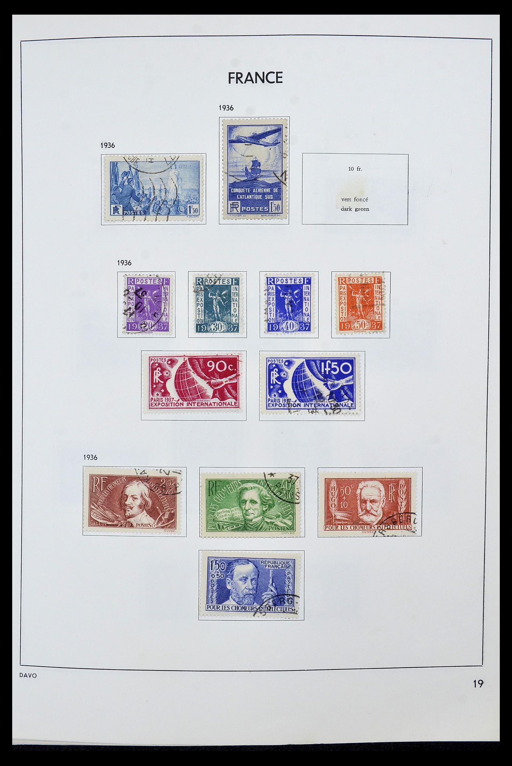 34466 019 - Postzegelverzameling 34466 Frankrijk 1849-1979.