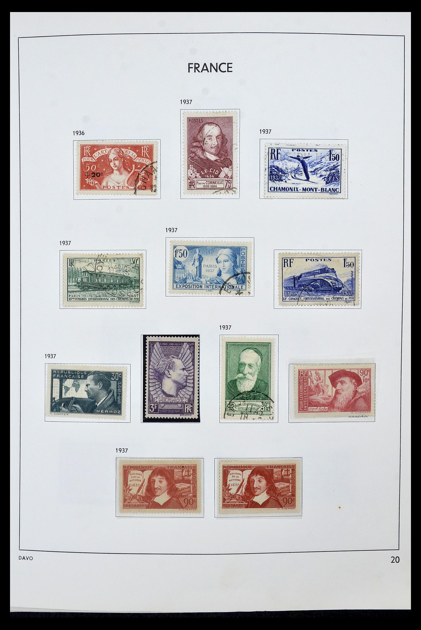34466 020 - Postzegelverzameling 34466 Frankrijk 1849-1979.