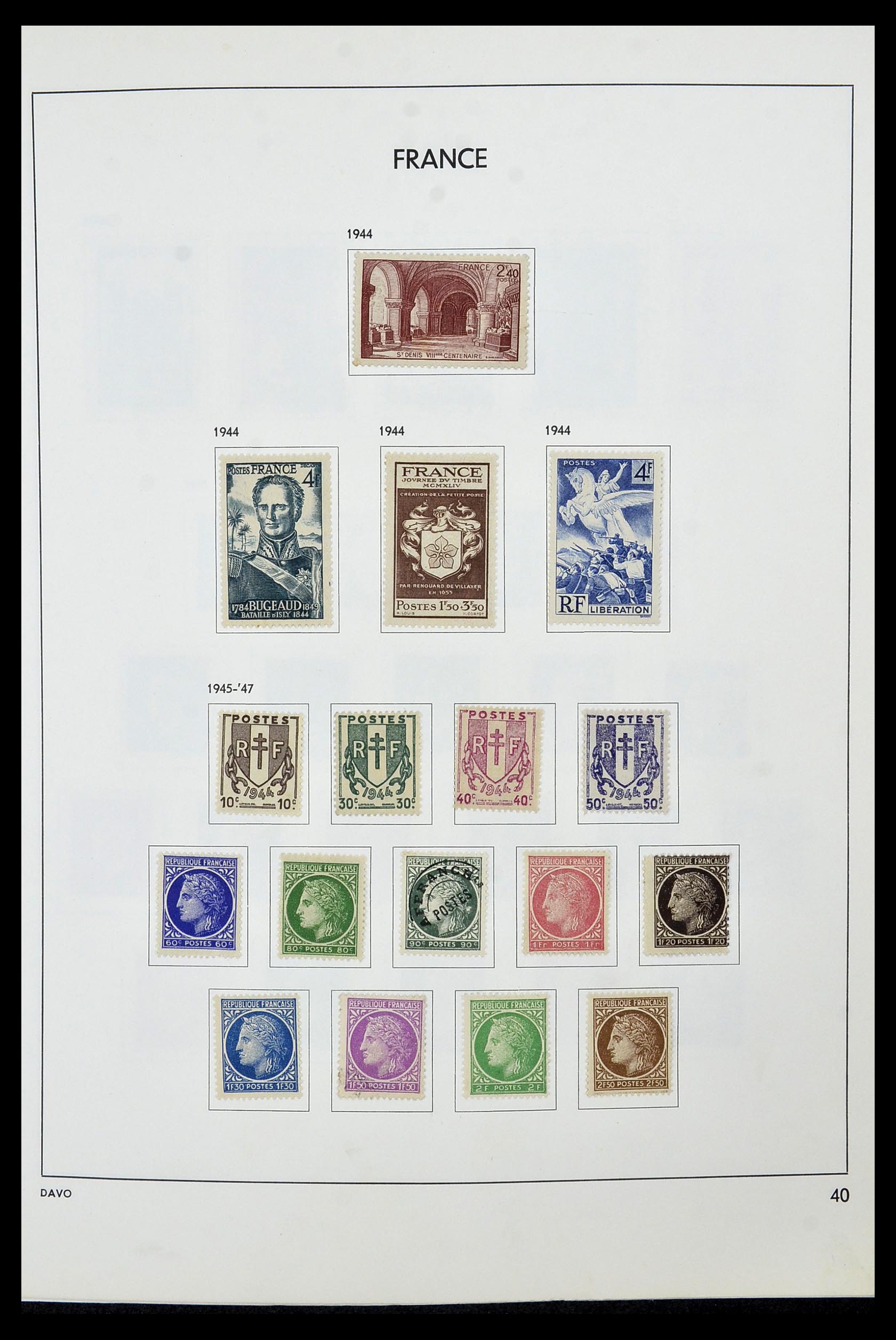 34466 041 - Postzegelverzameling 34466 Frankrijk 1849-1979.