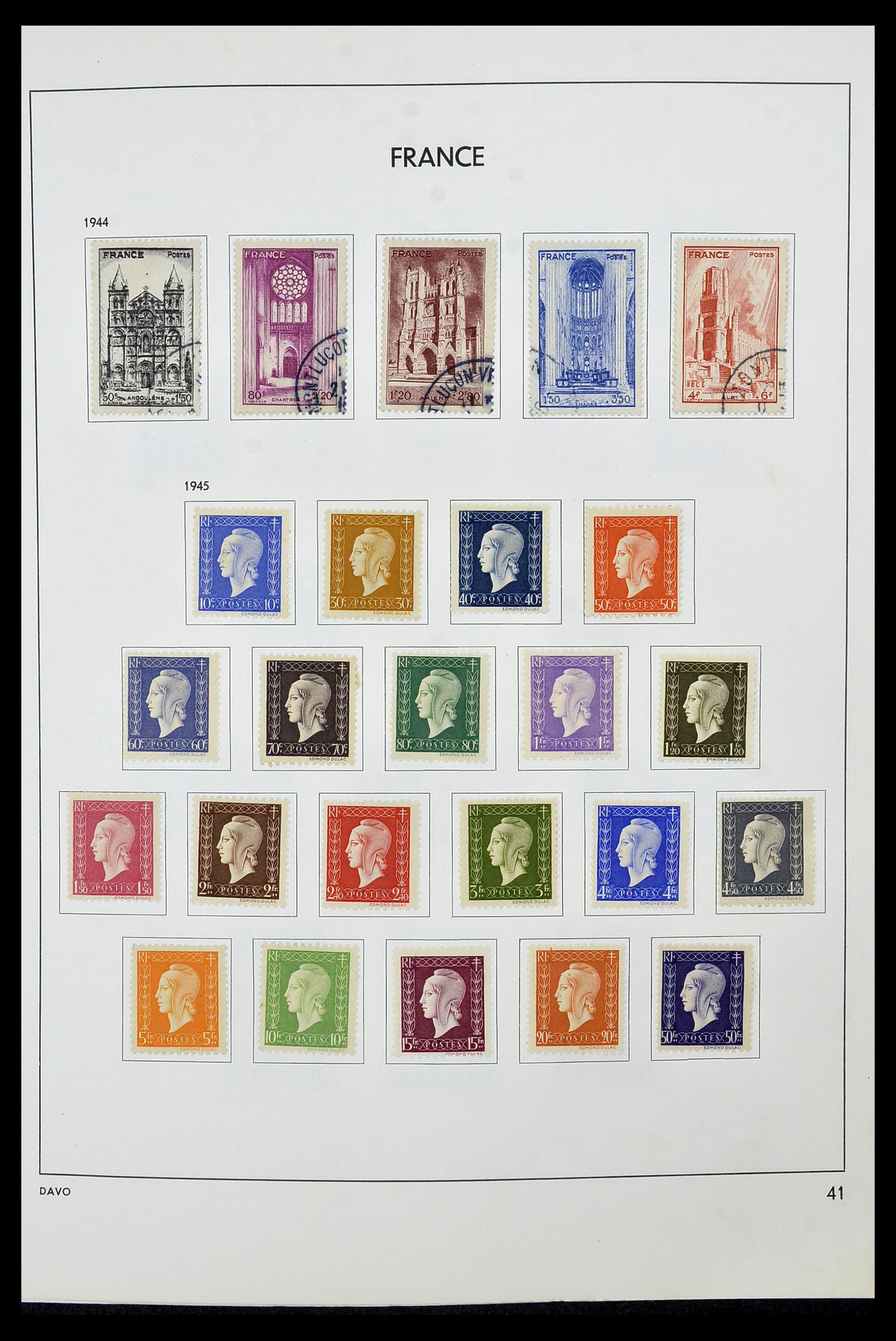 34466 042 - Postzegelverzameling 34466 Frankrijk 1849-1979.