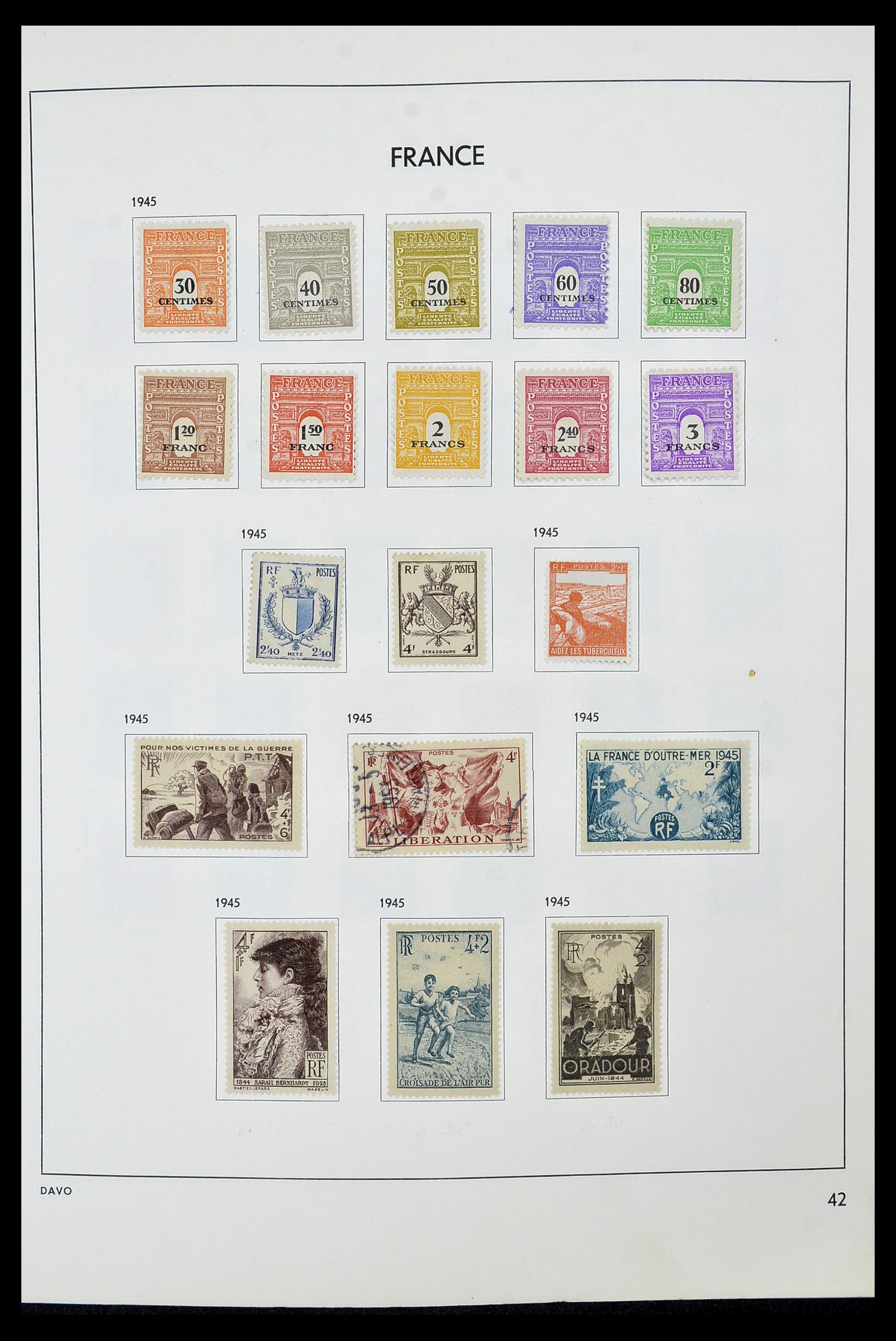 34466 043 - Postzegelverzameling 34466 Frankrijk 1849-1979.