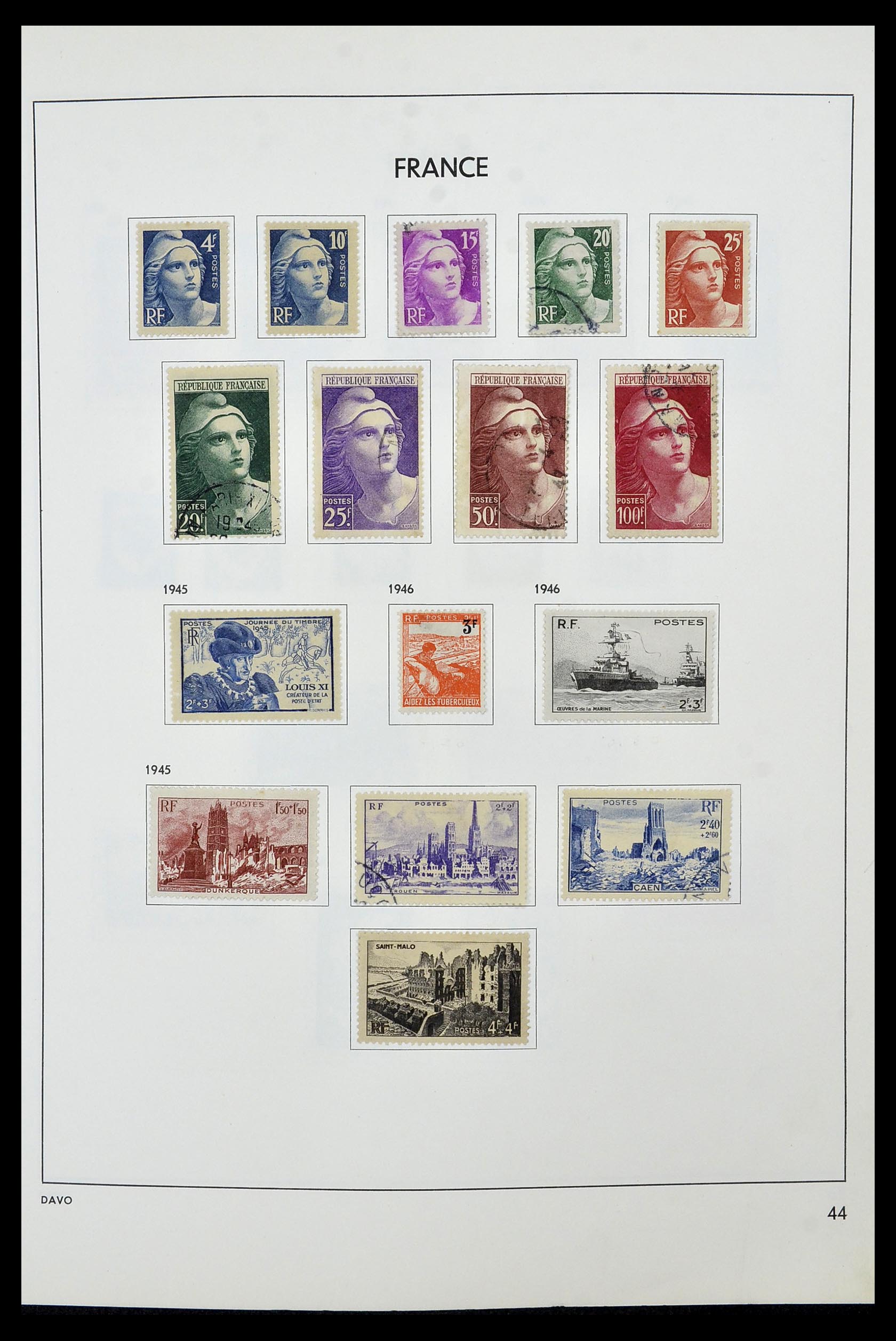 34466 045 - Postzegelverzameling 34466 Frankrijk 1849-1979.
