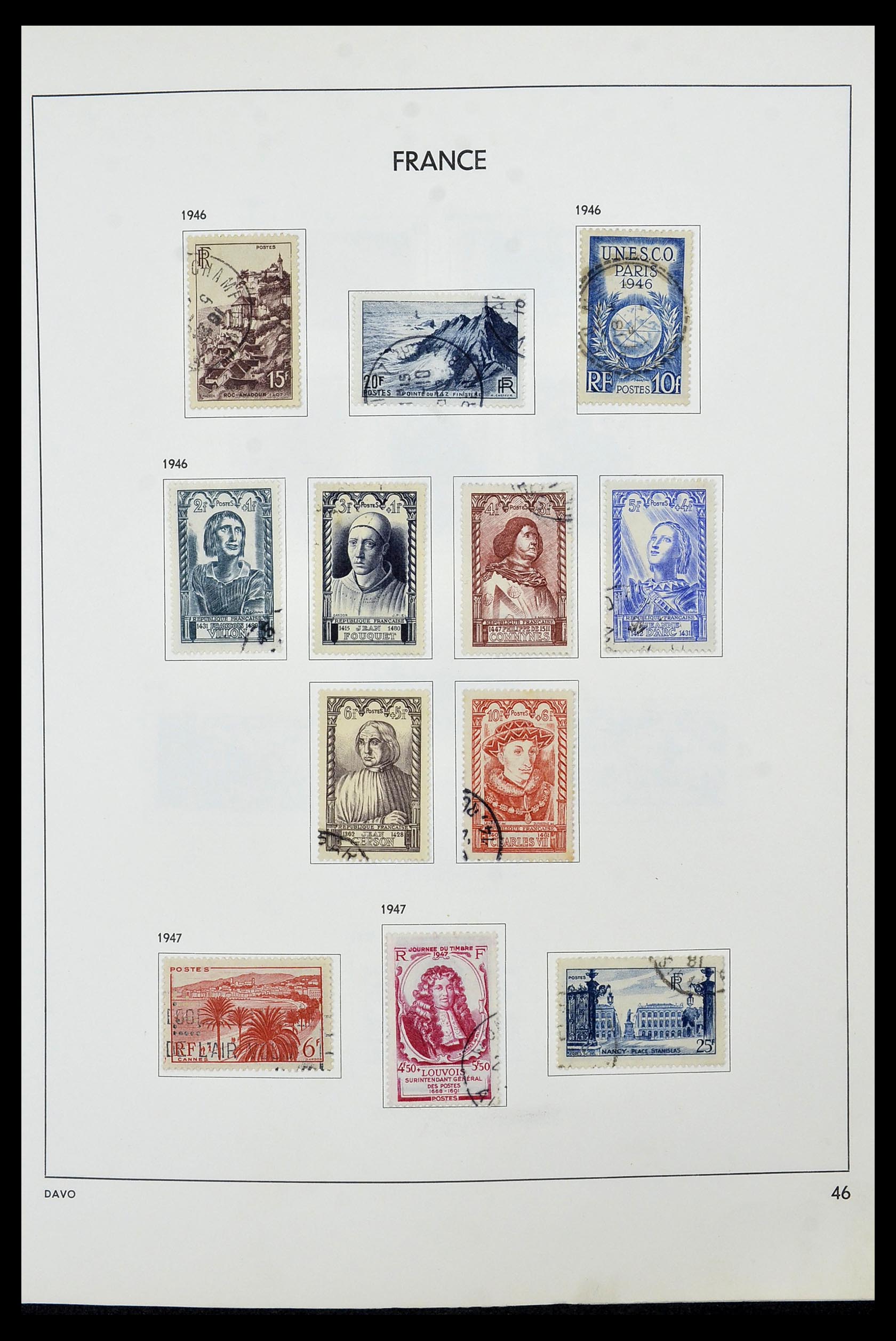 34466 047 - Postzegelverzameling 34466 Frankrijk 1849-1979.