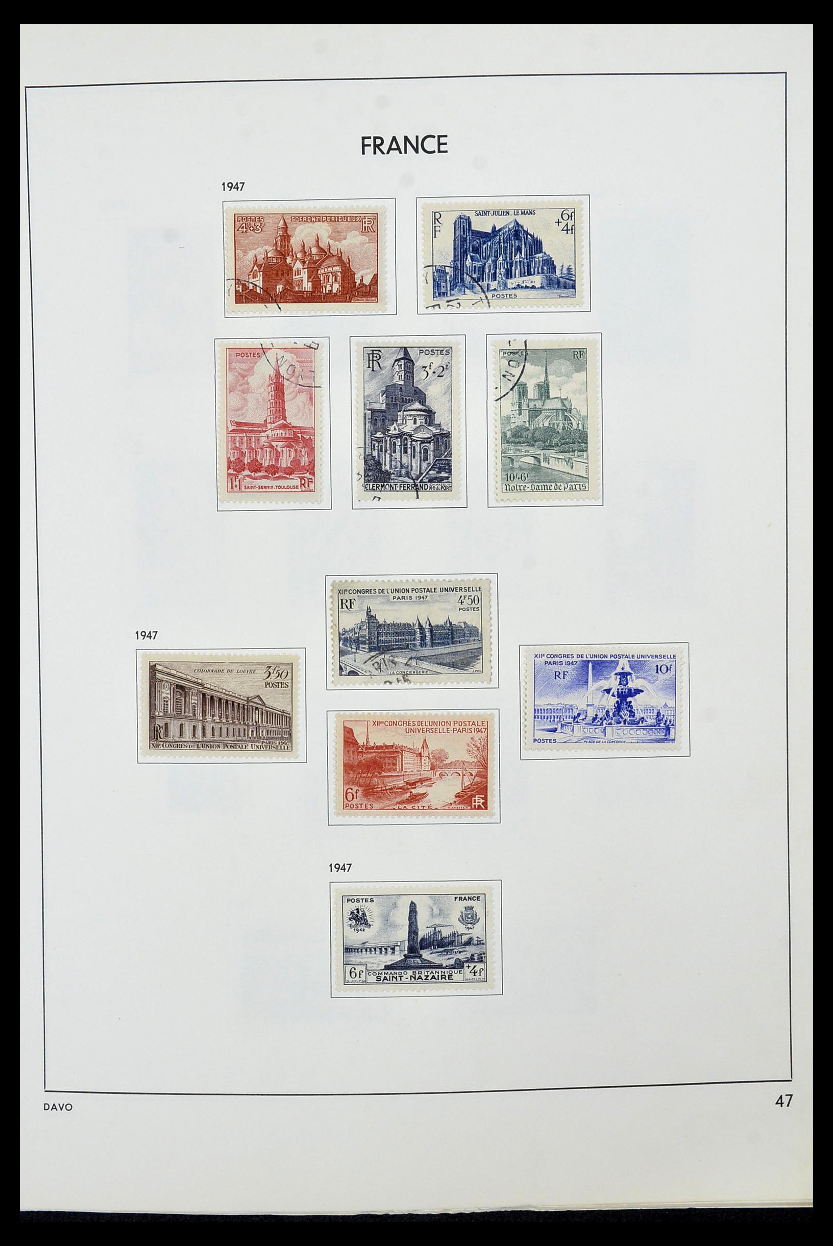 34466 048 - Postzegelverzameling 34466 Frankrijk 1849-1979.