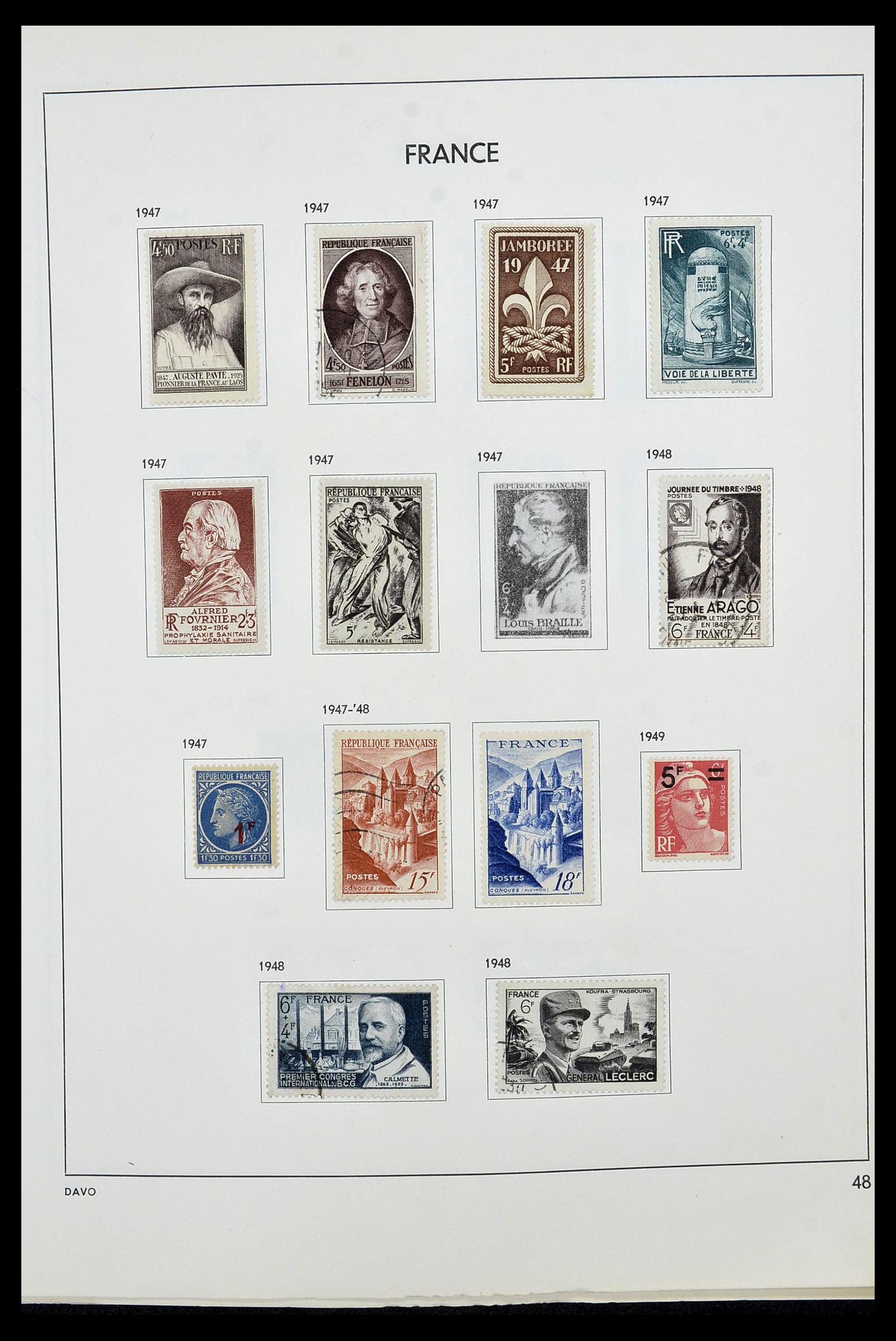 34466 049 - Postzegelverzameling 34466 Frankrijk 1849-1979.