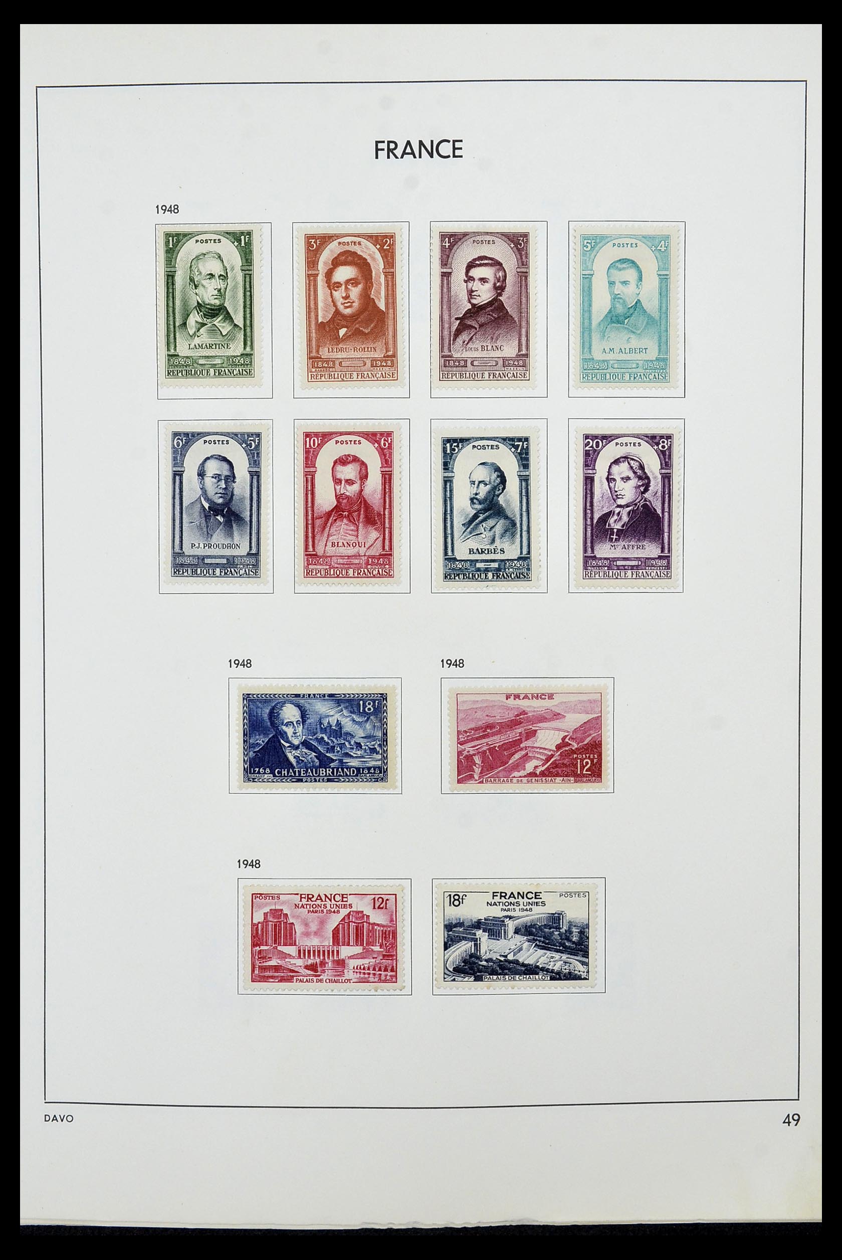 34466 050 - Postzegelverzameling 34466 Frankrijk 1849-1979.