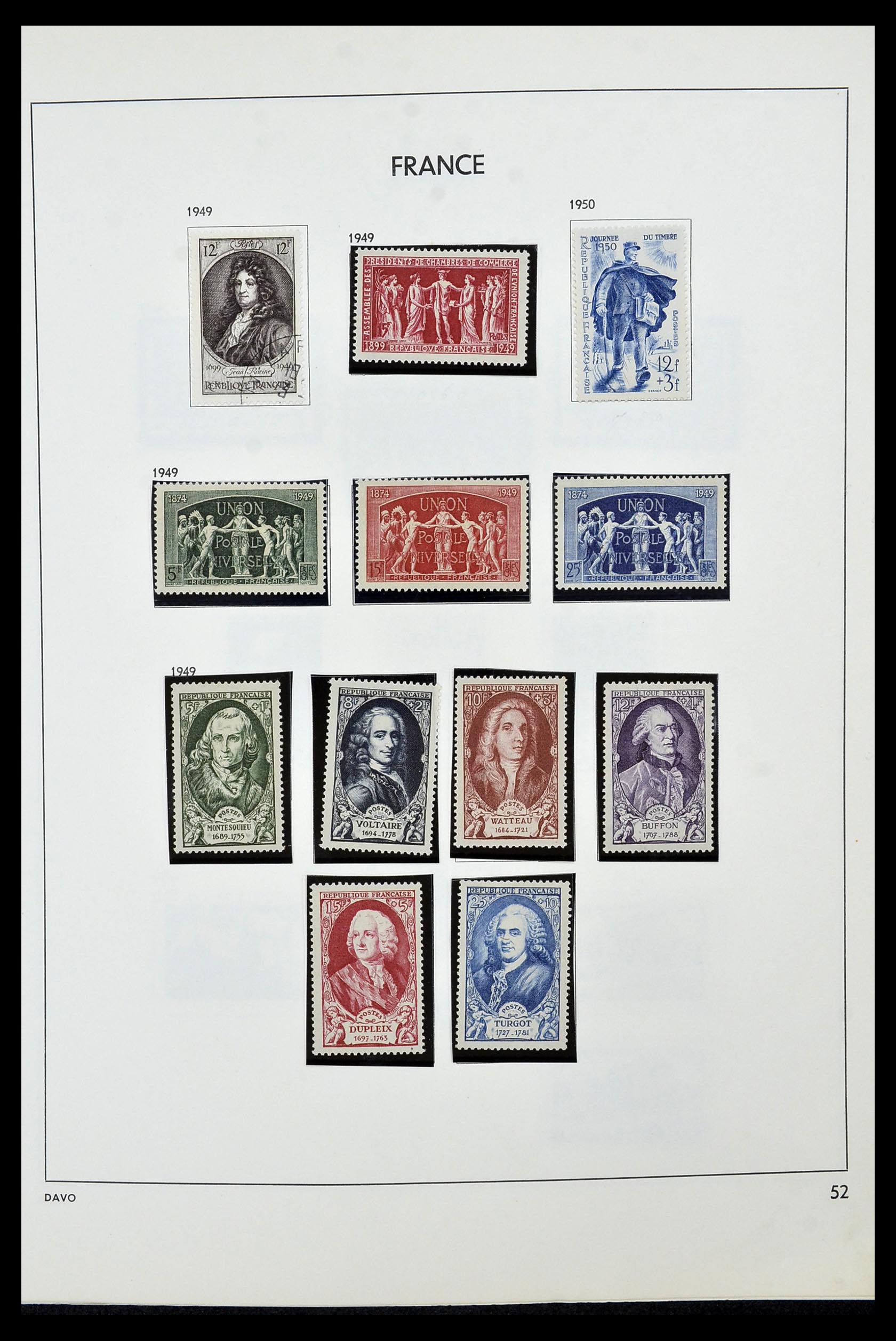 34466 053 - Postzegelverzameling 34466 Frankrijk 1849-1979.
