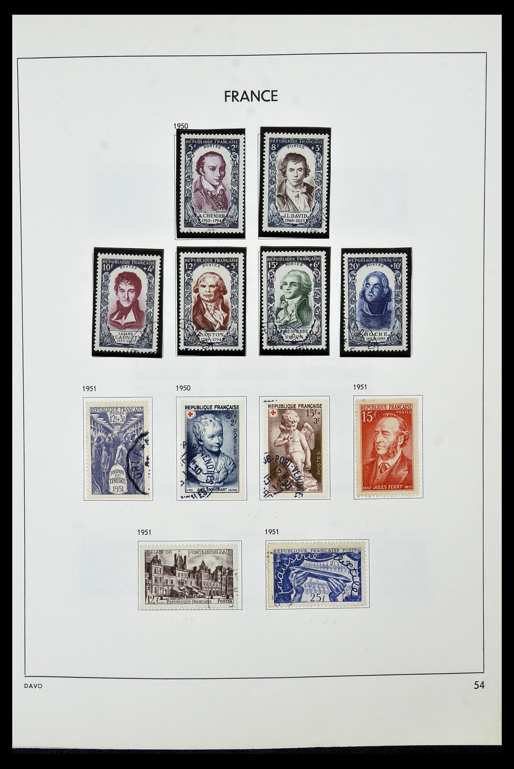 34466 055 - Postzegelverzameling 34466 Frankrijk 1849-1979.