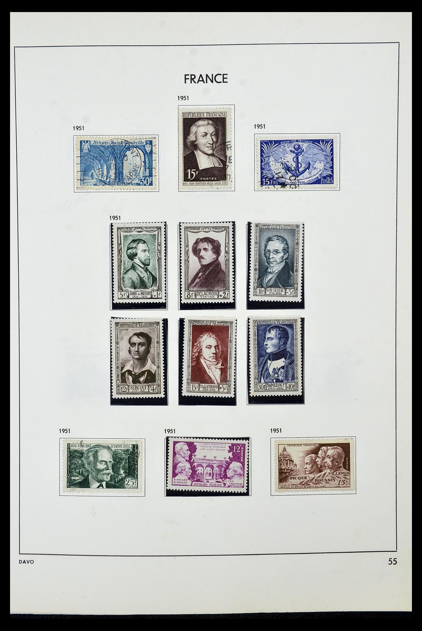 34466 056 - Postzegelverzameling 34466 Frankrijk 1849-1979.