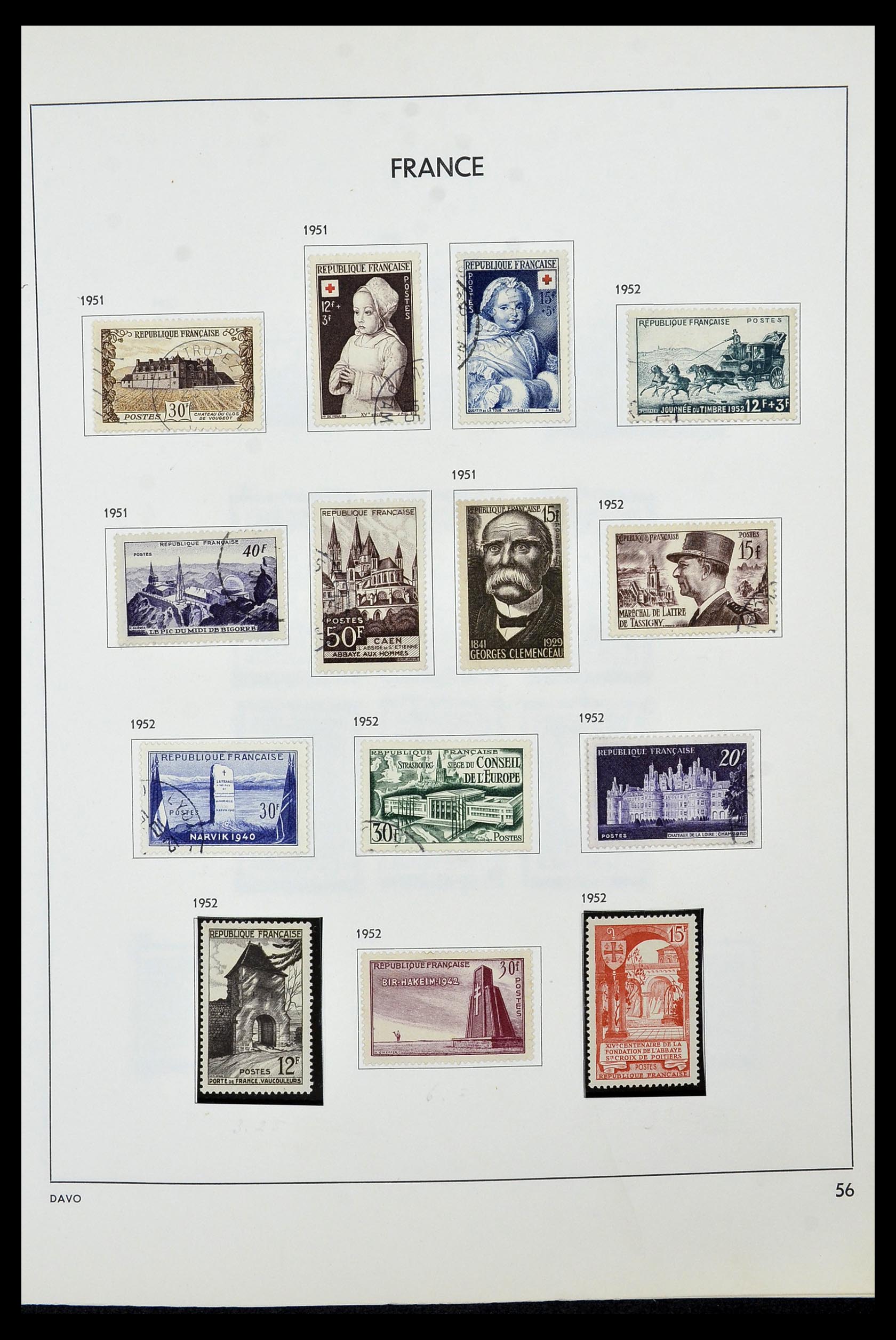 34466 058 - Postzegelverzameling 34466 Frankrijk 1849-1979.