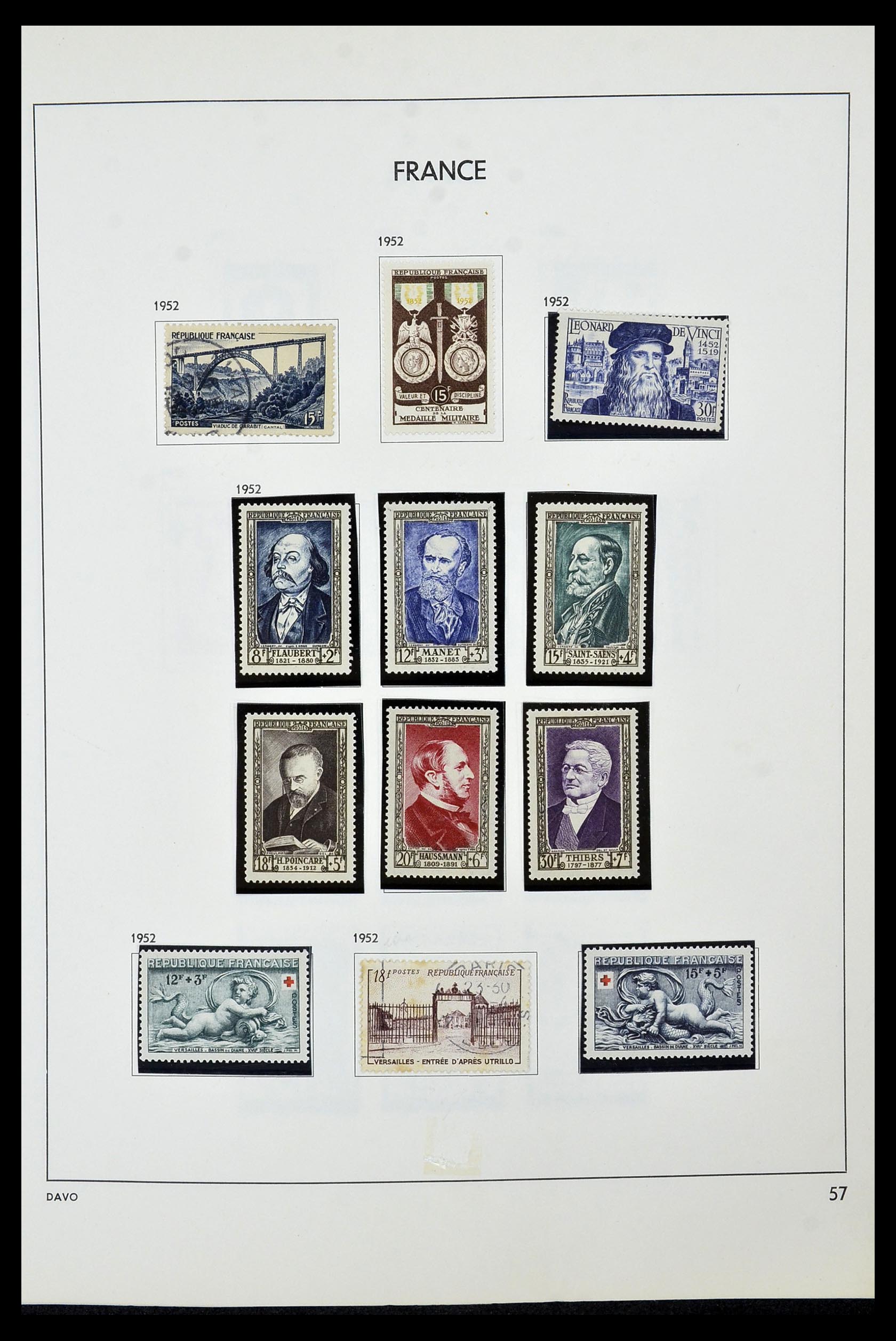 34466 059 - Postzegelverzameling 34466 Frankrijk 1849-1979.