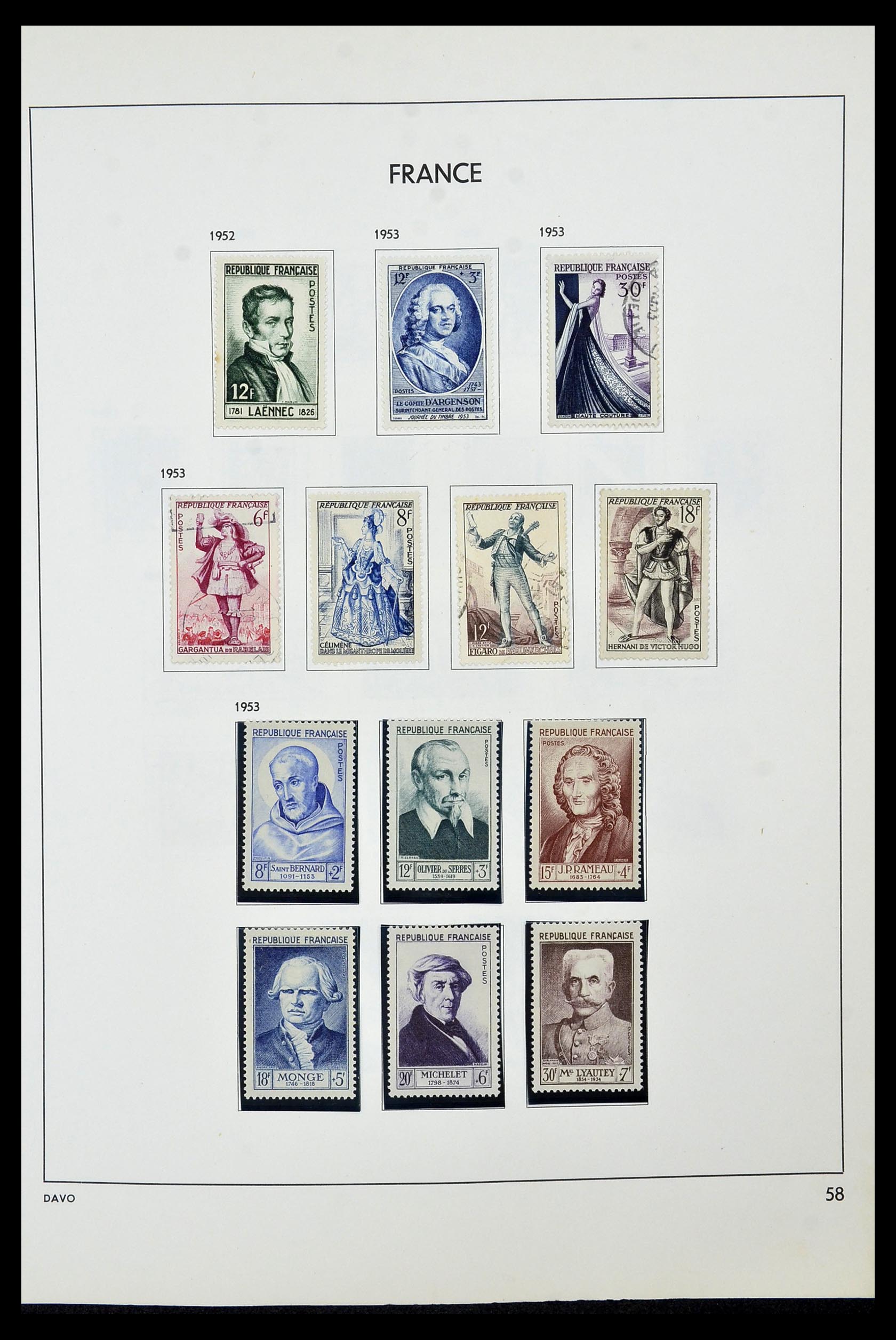 34466 060 - Postzegelverzameling 34466 Frankrijk 1849-1979.