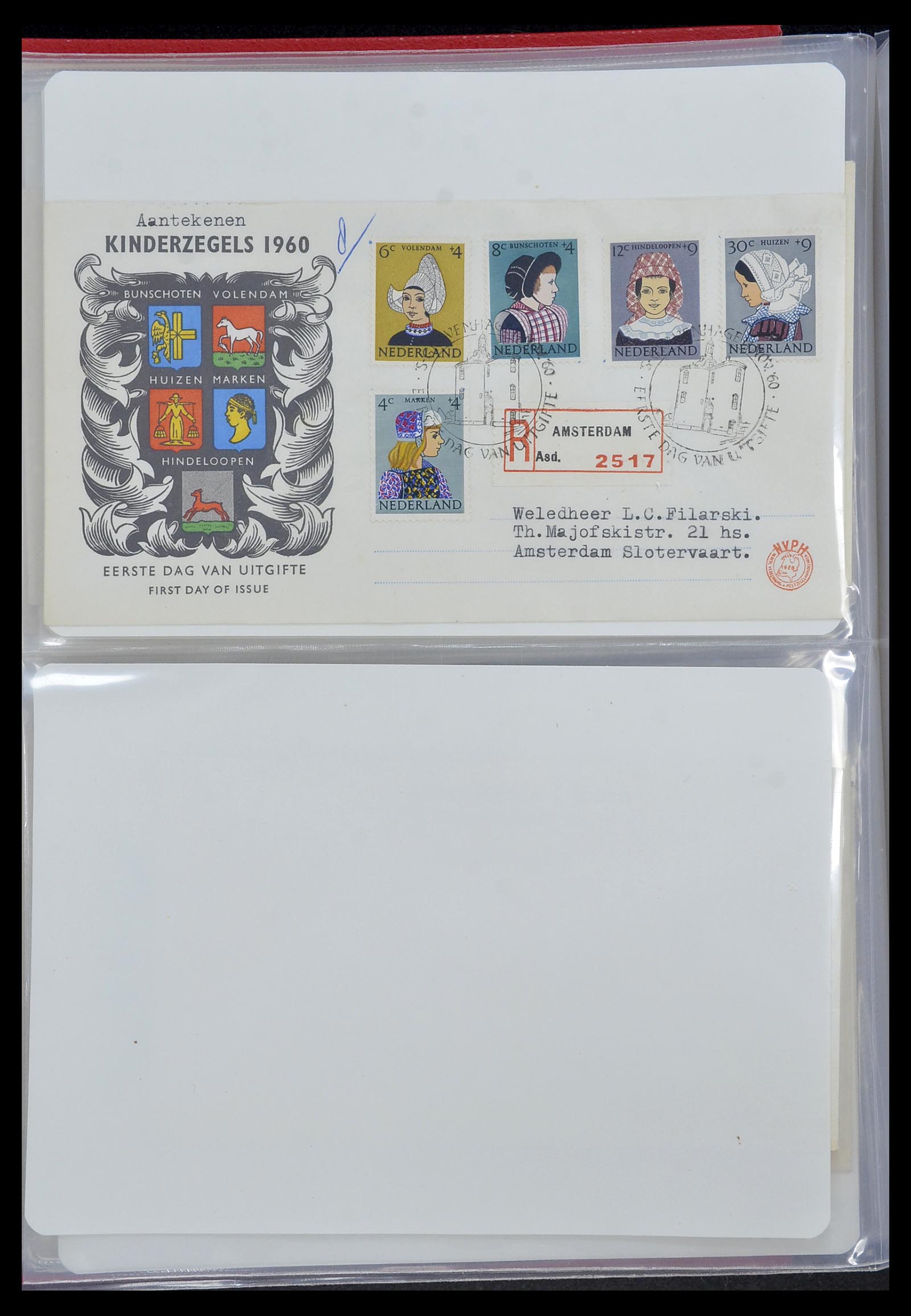 34468 024 - Stamp Collection 34468 Netherlands FDC's 1950-1970.
